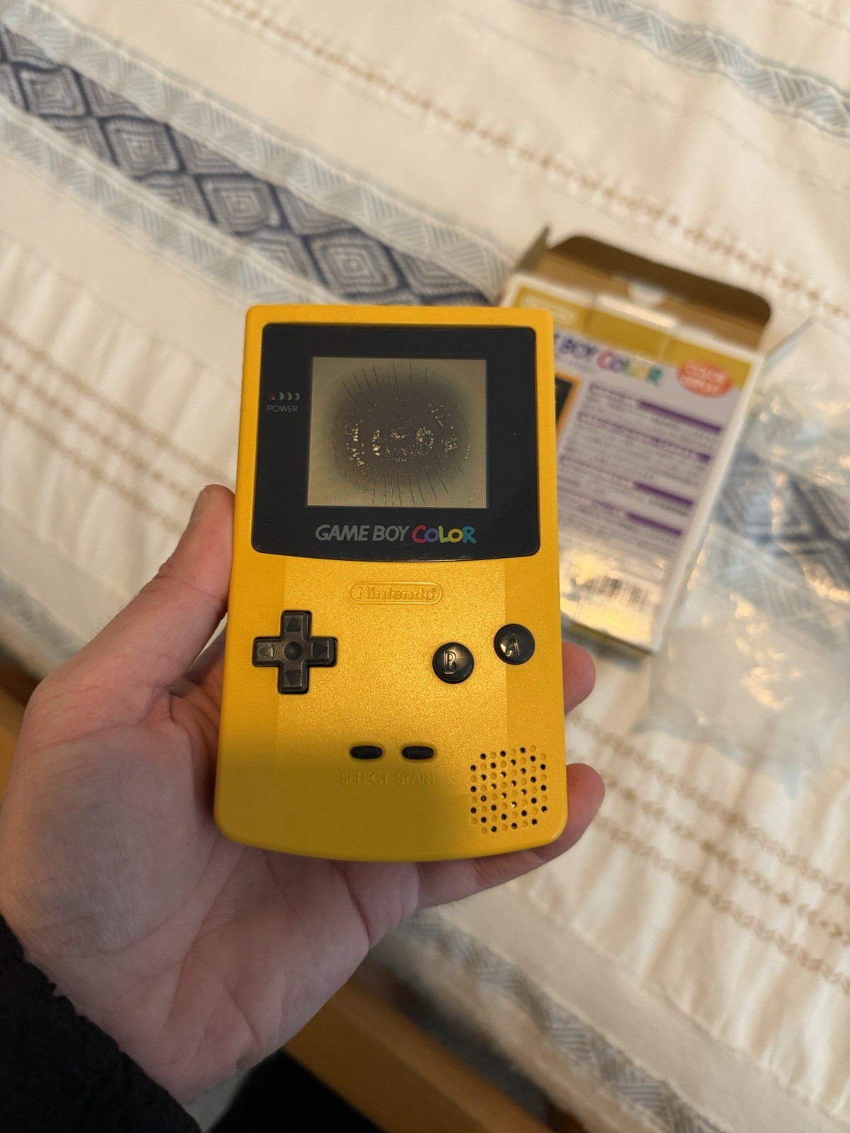 Nintendo Game Boy Color CGB-001 Yellow Handheld Console w/ Box NTSC-J
