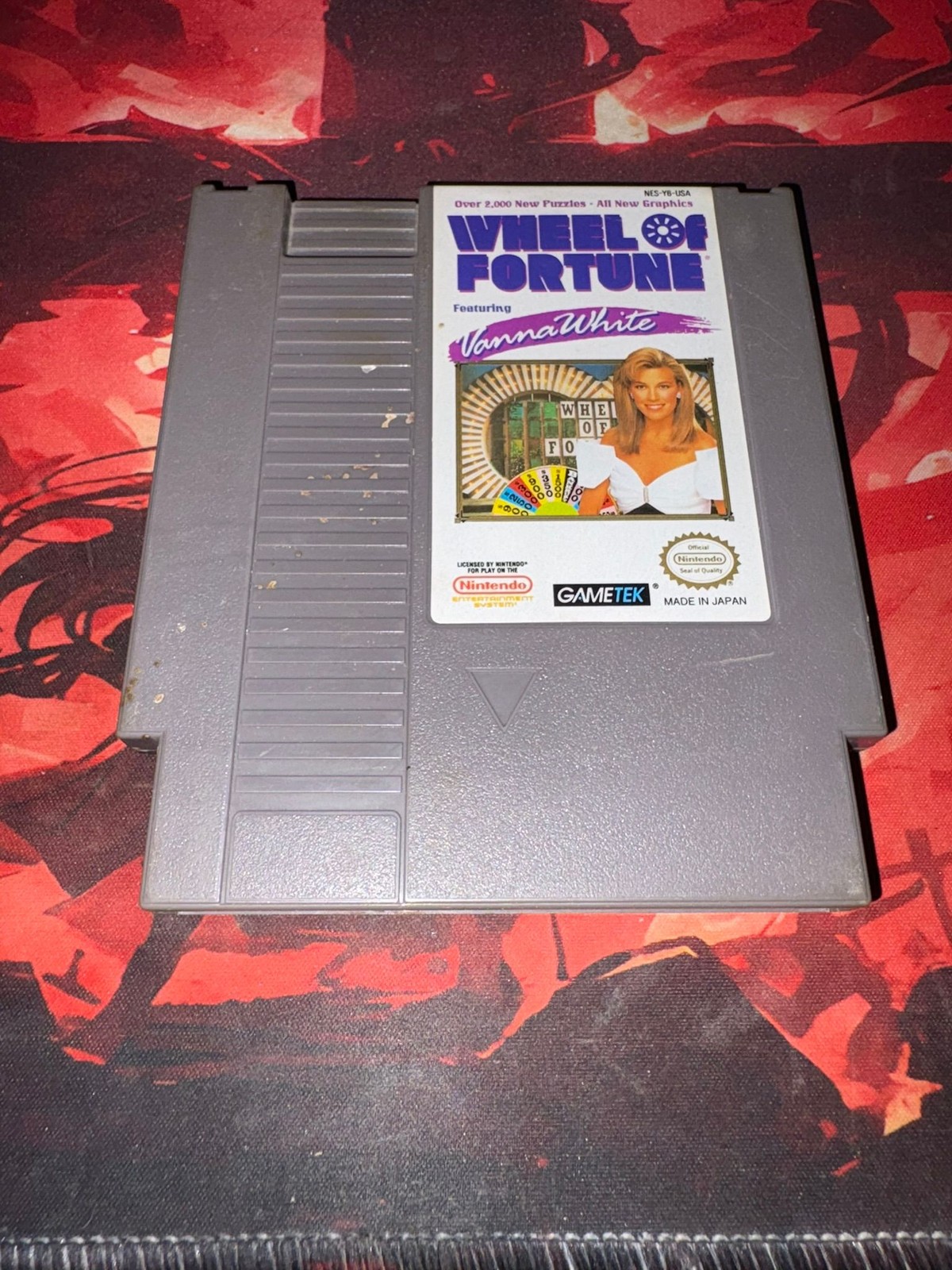 Nintendo NES Wheel of Fortune Featuring Vanna White Game Cartridge NTSC US