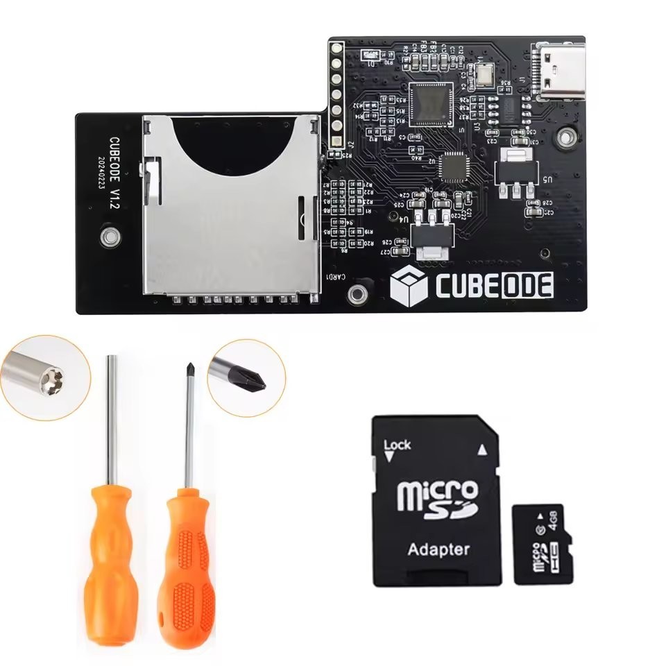 CUBEODE V1.2 Optical Drive Emulator ODE Board For GameCube Replace Disc Reader
