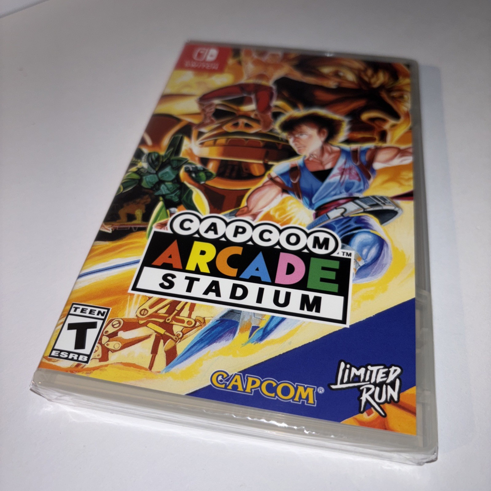CAPCOM ARCADE STADIUM STRIDER VARIANT COVER LIMITED RUN GAMES U.S. ESRB SWITCH
