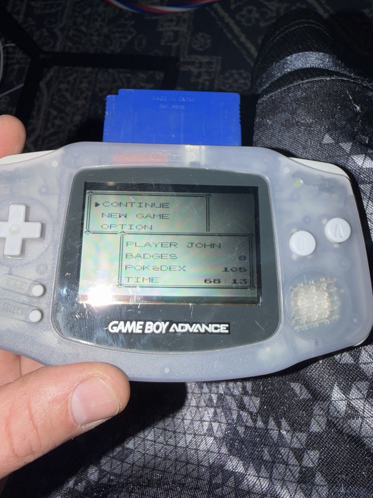 Nintendo Game Boy Advance Console System – Clear Glacier-WORKS PERFECT 👌 🔥❤️🔥