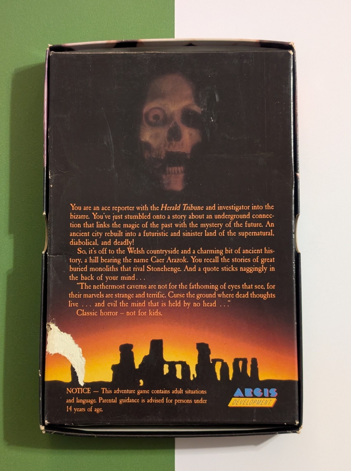 Arazok’s Tomb (1986 Commodore Amiga Floppy Disk & Box) Vtg Rare Aegis – Untested
