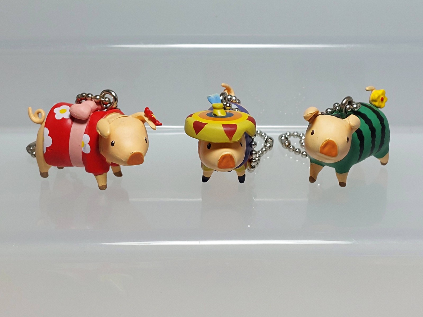 Monster Hunter Capcom Figure Builder Poogie Costume Keychain Set 2011 0.8-0.9in