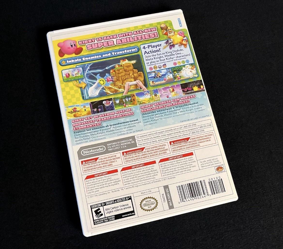 Kirby’s Return to Dream Land – Nintendo Wii Complete in Box CIB Authentic 💎