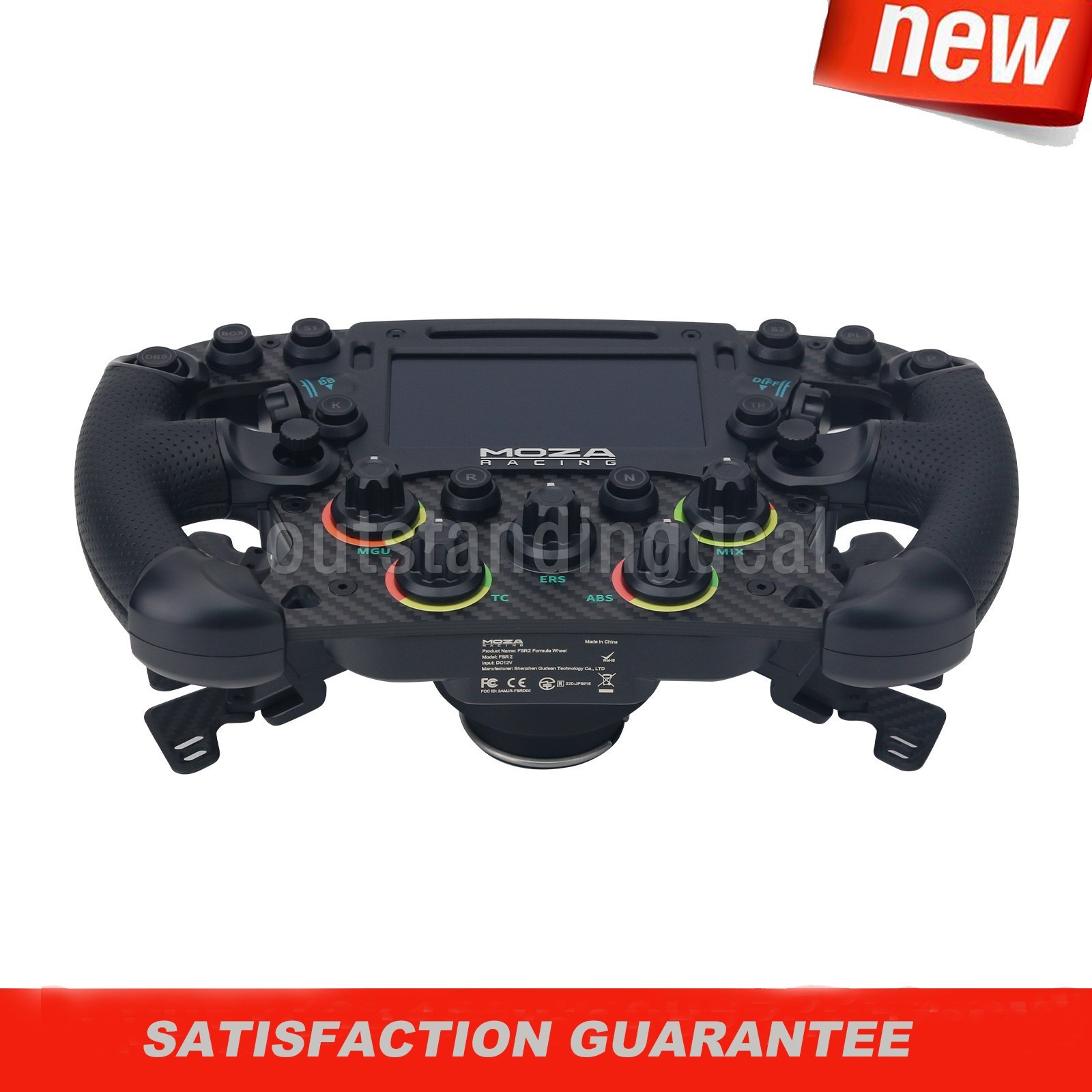 MOZA R12 V2 12Nm Direct Drive Wheel Base + 280mm FSR2 Formula Steering Wheel os6