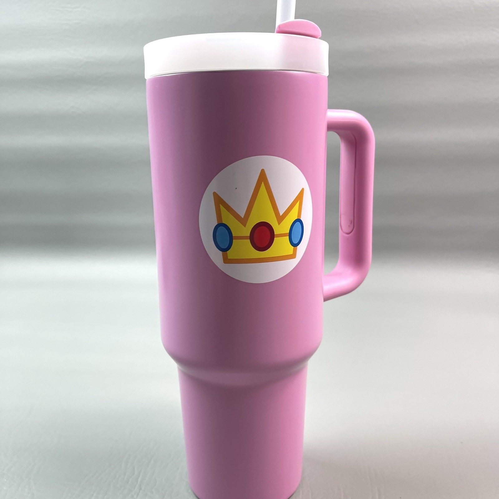 Nintendo Super Mario Princess Peach Pink 40oz Tumbler Pyramid America