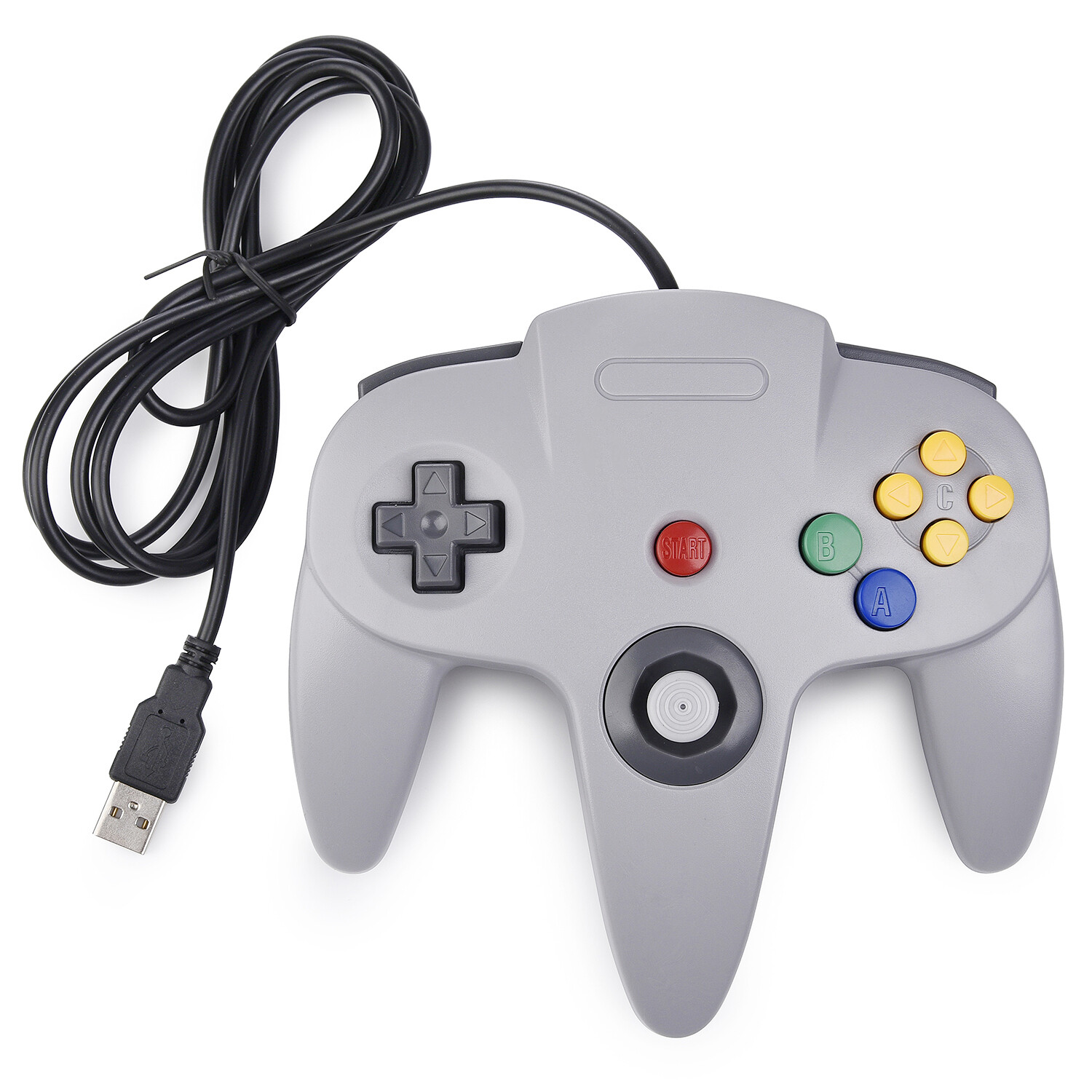 For Nintend 64 N64 USB Controller Gamepad for PC Mac Raspberry Pi 3 Retropie