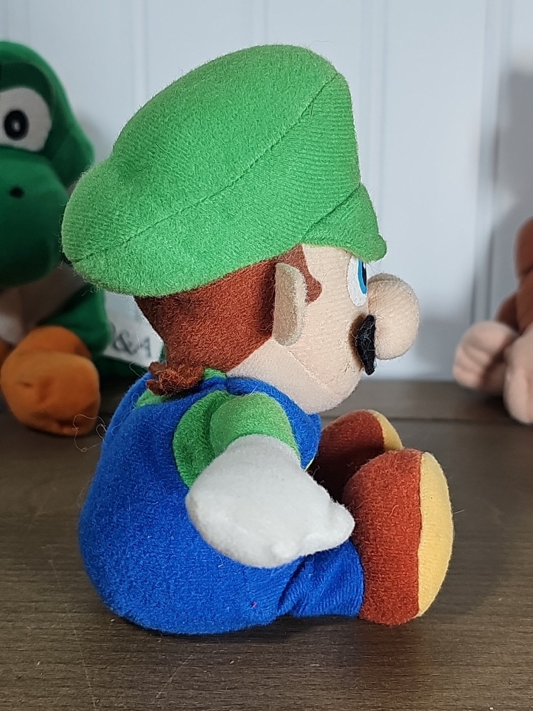 Vintage Nintendo 64 Luigi, Yoshi & Donkey Kong Beanbag Plush (BD&A, 1997)