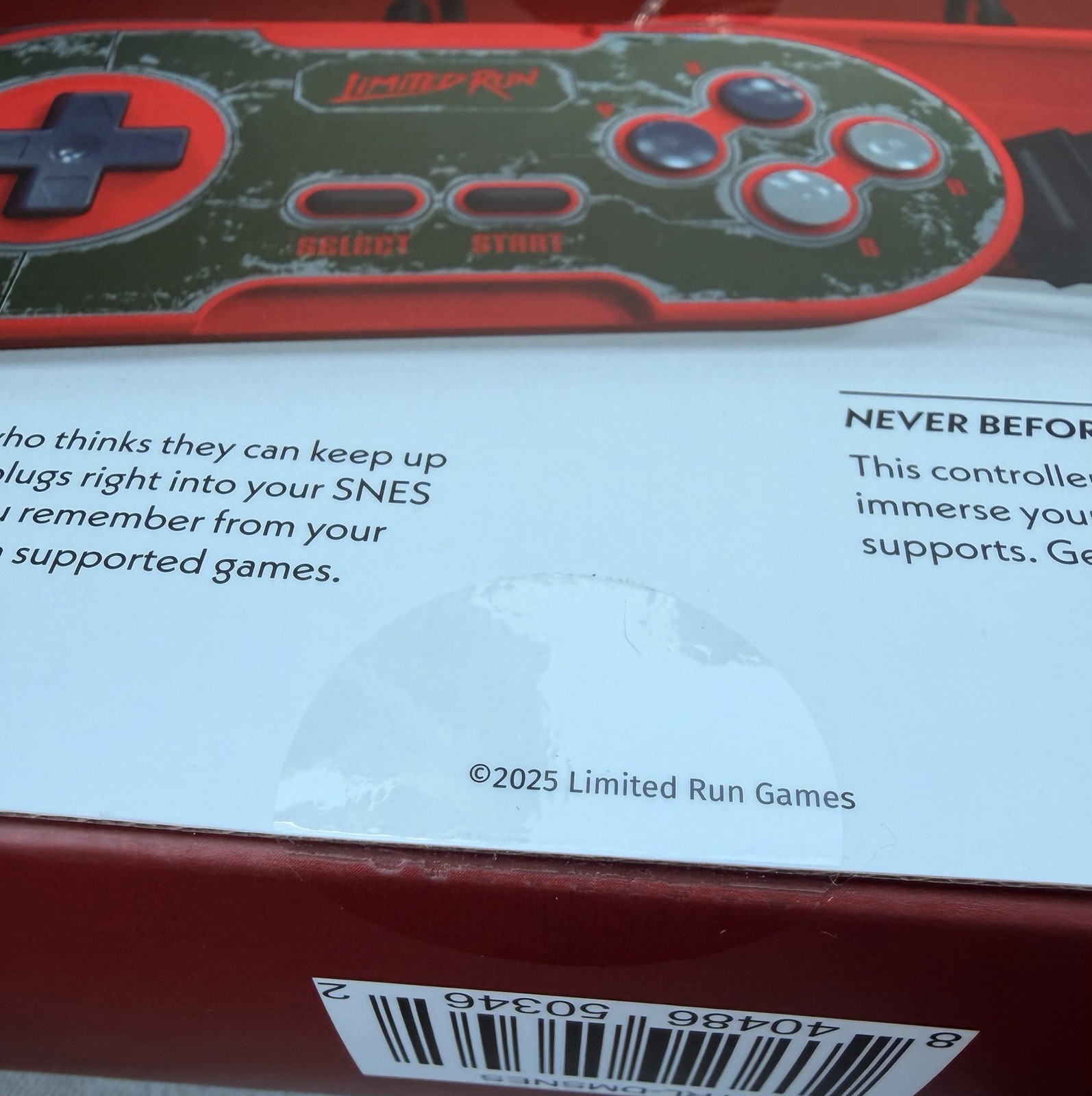 SNES Rumble Controller Limited Run Doom Hell’s Nightmare Brand New / Sealed