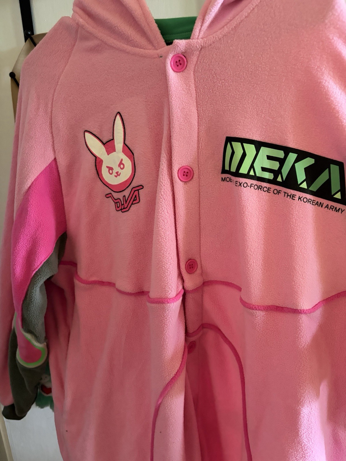Official Discontinued Rare Blizzard Overwatch D.va Kigurumi Pajamas Costume