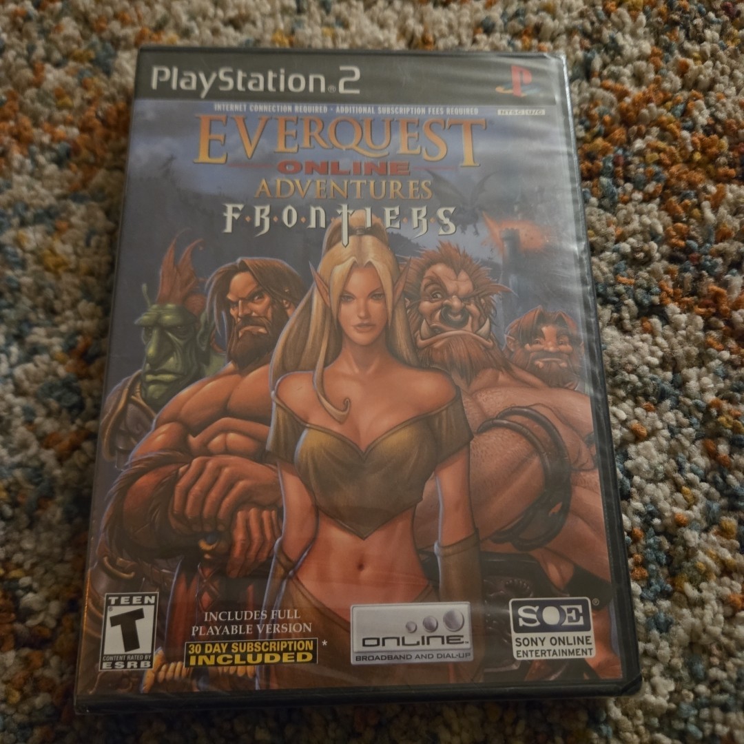 EverQuest Online Adventures: Frontiers (Sony PlayStation 2, 2003) Brand New
