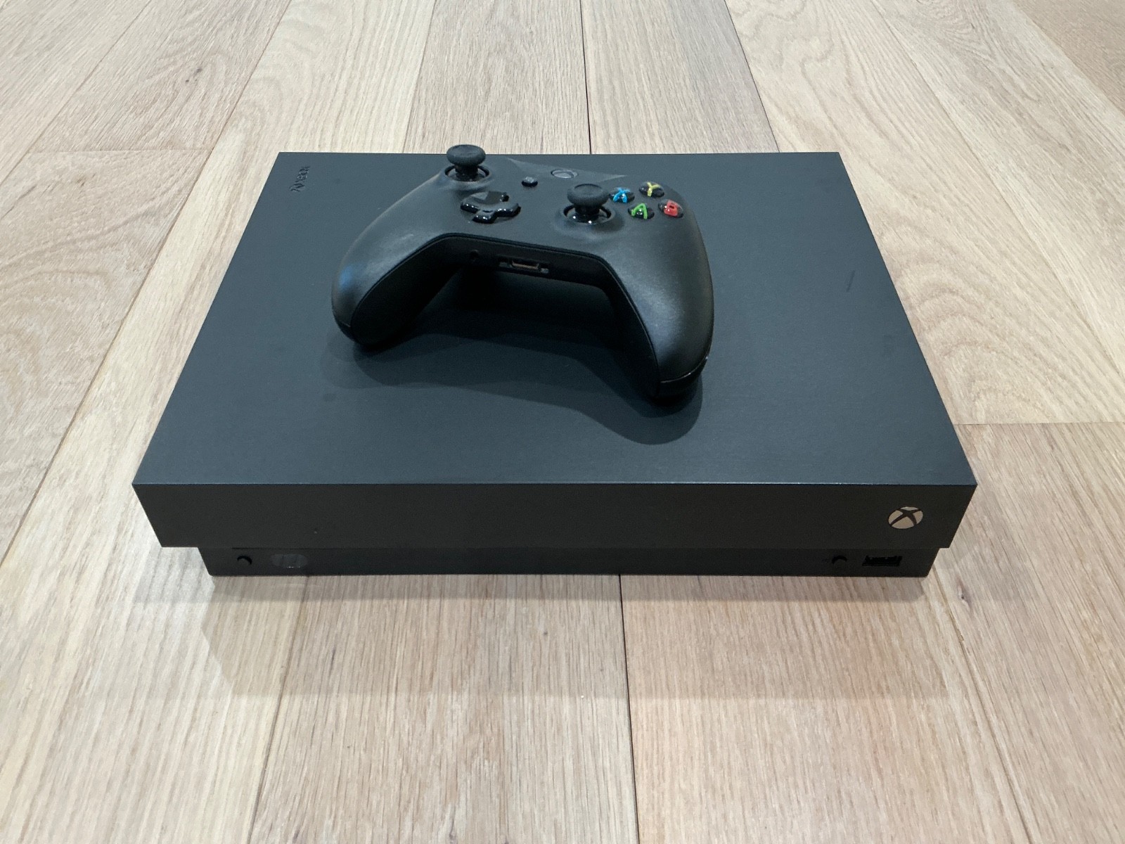 Microsoft Xbox One X 1TB Console + Controller (All Black) (No cables)