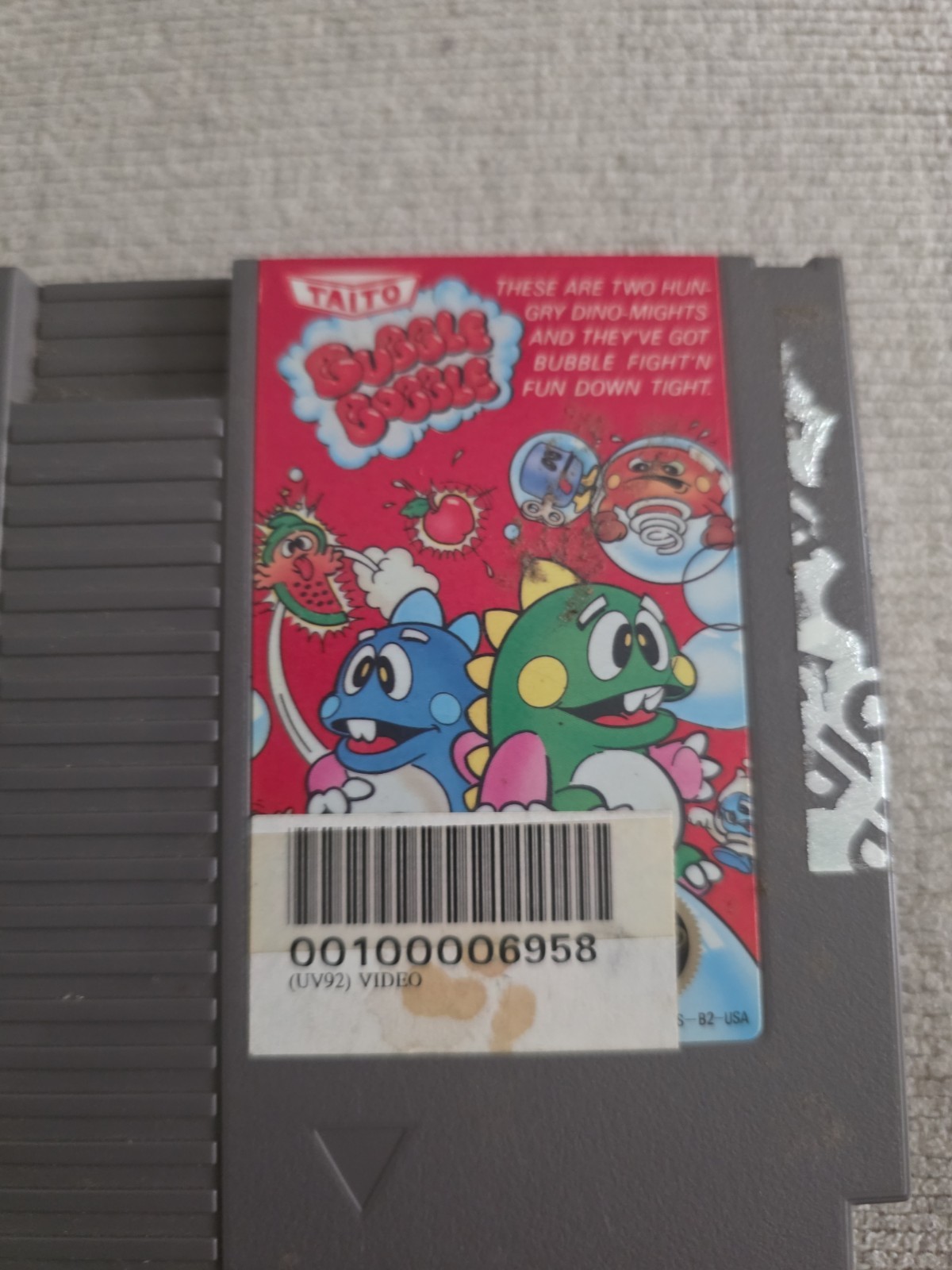 Bubble Bobble Nintendo NES Authentic Cartridge Only Tested & Working