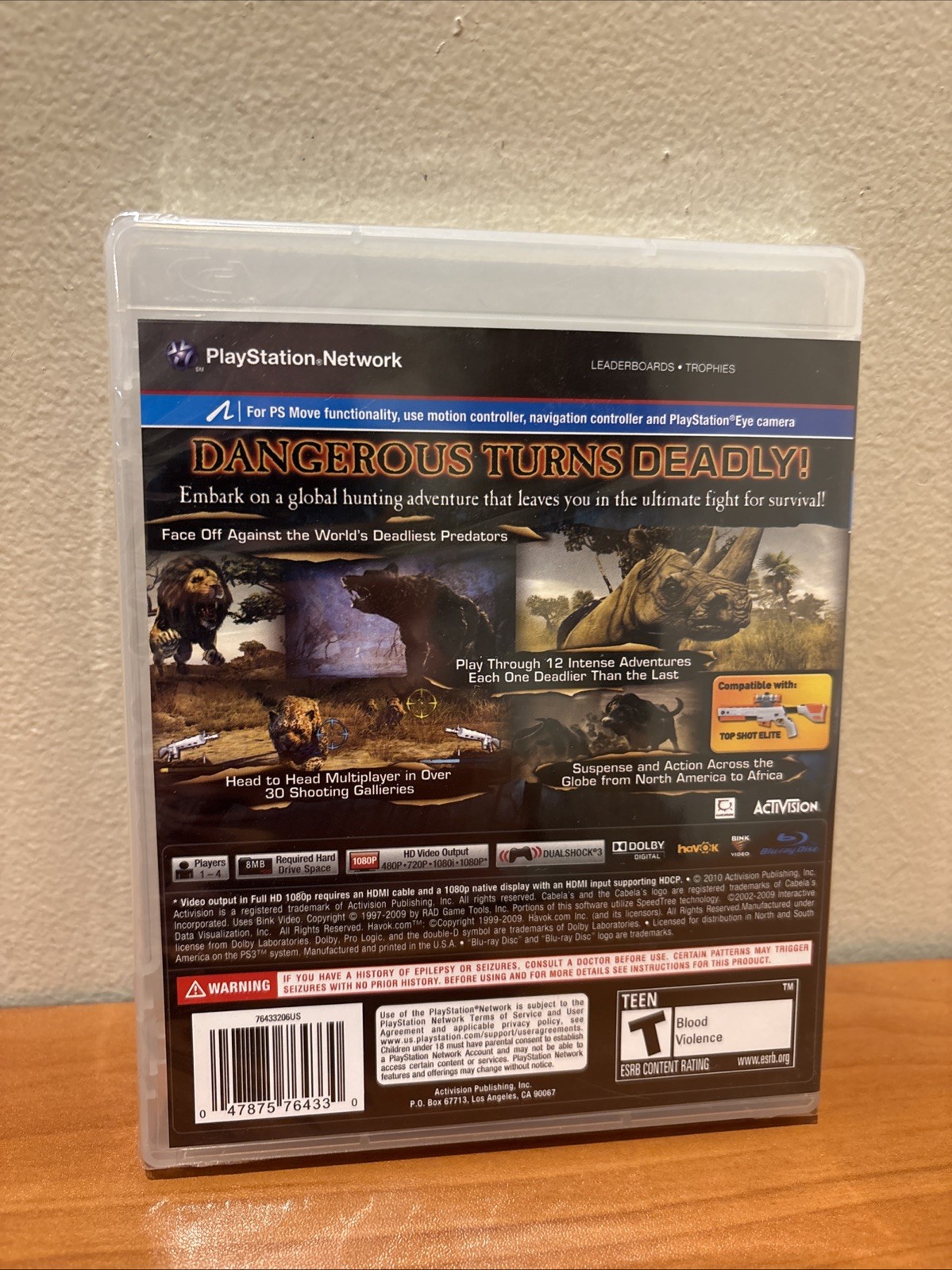 Cabela’s Dangerous Hunts 2011 (PlayStation 3) Brand New Sealed
