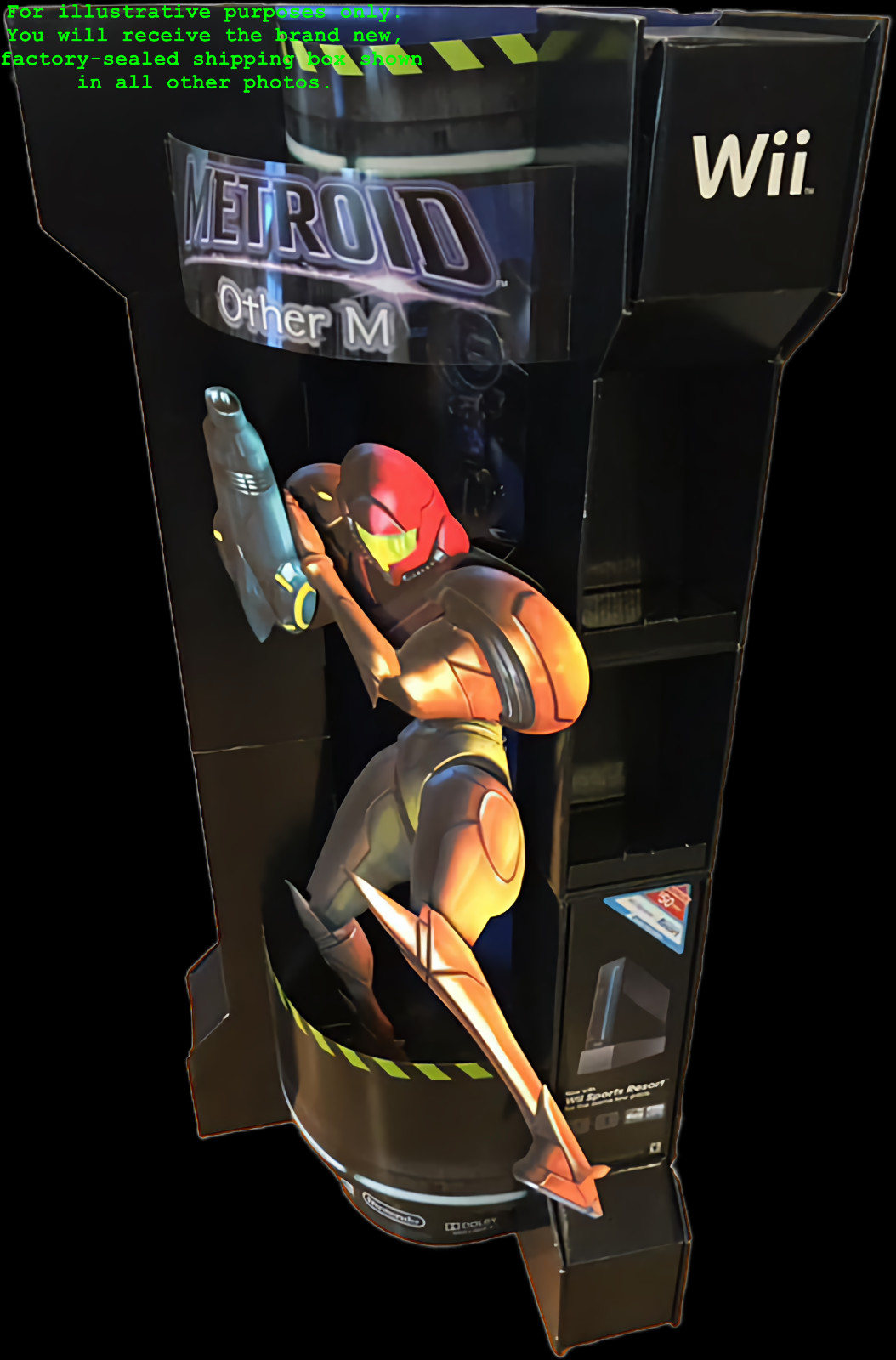 RARE Metroid Other M Samus Standee | Nintendo Wii | NEW Factory Sealed