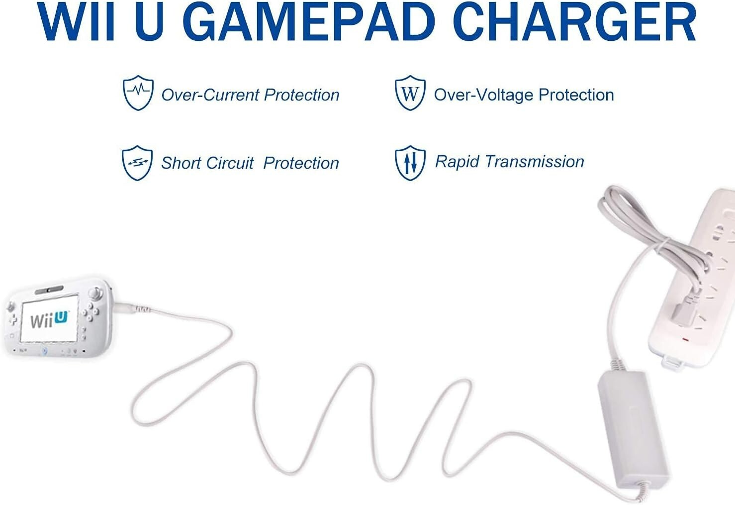Lot of 2 Power supply for Nintendo WII U Gamepad and Wii U Console AC Adapter