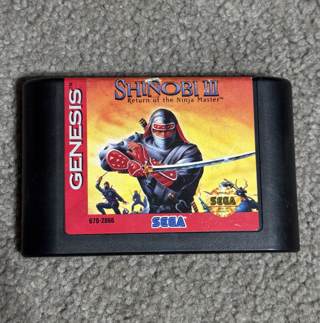 Shinobi III: Return of the Ninja Master Sega Genesis Game Only / Tested & Works