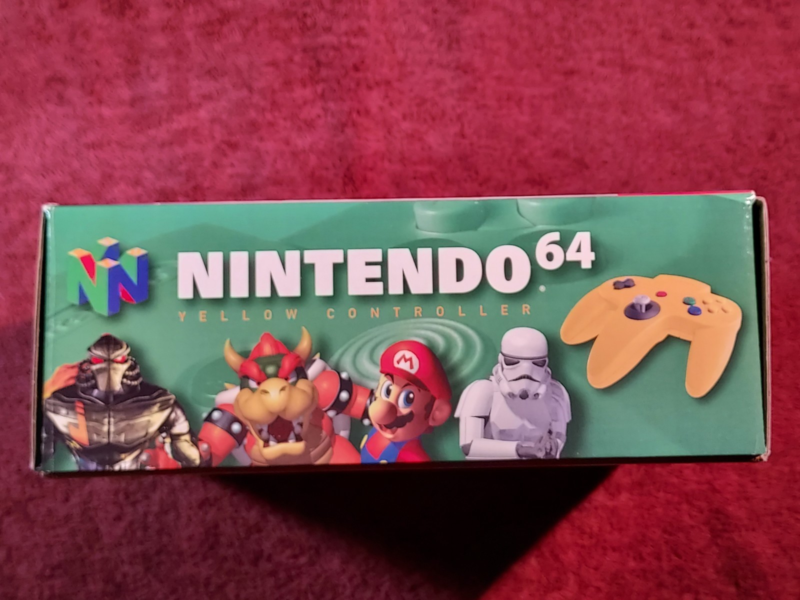 Official Nintendo 64 N64 Yellow Controller CIB Complete in Box Original Genuine