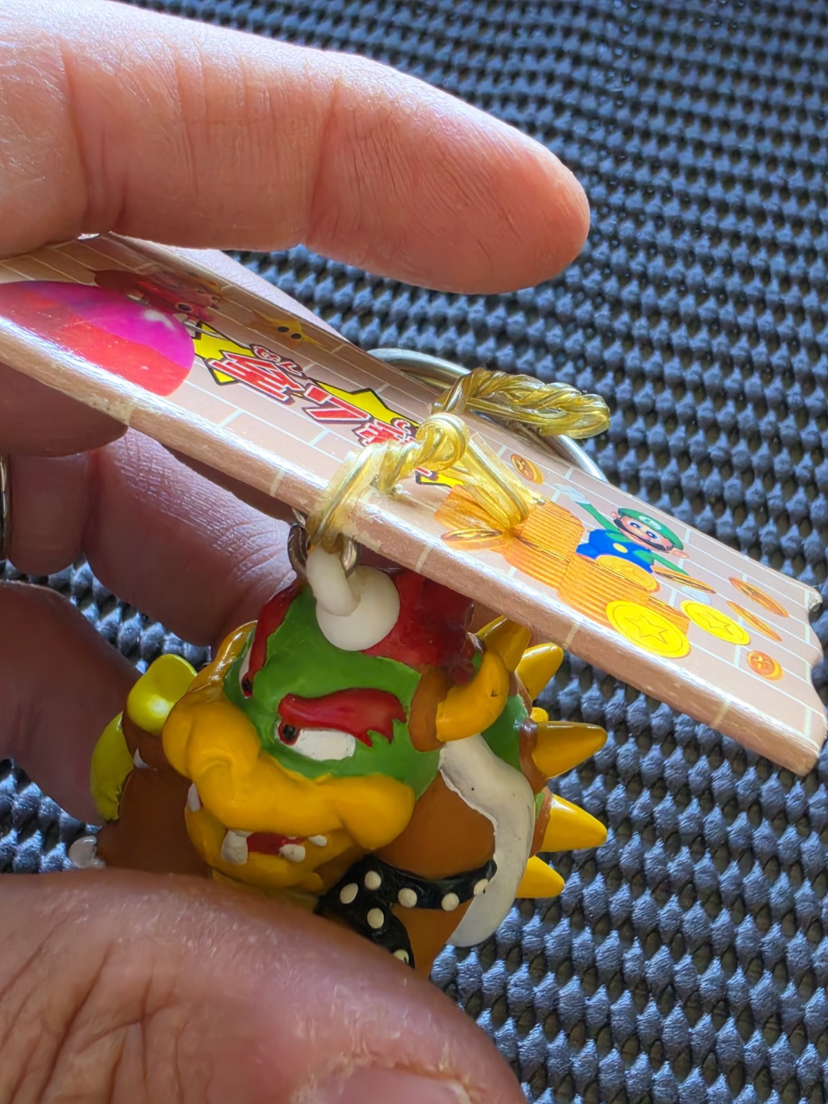 Vintage Nintendo Mario Party Keychain Figure N64 NES Rare Promo [BOWSER]