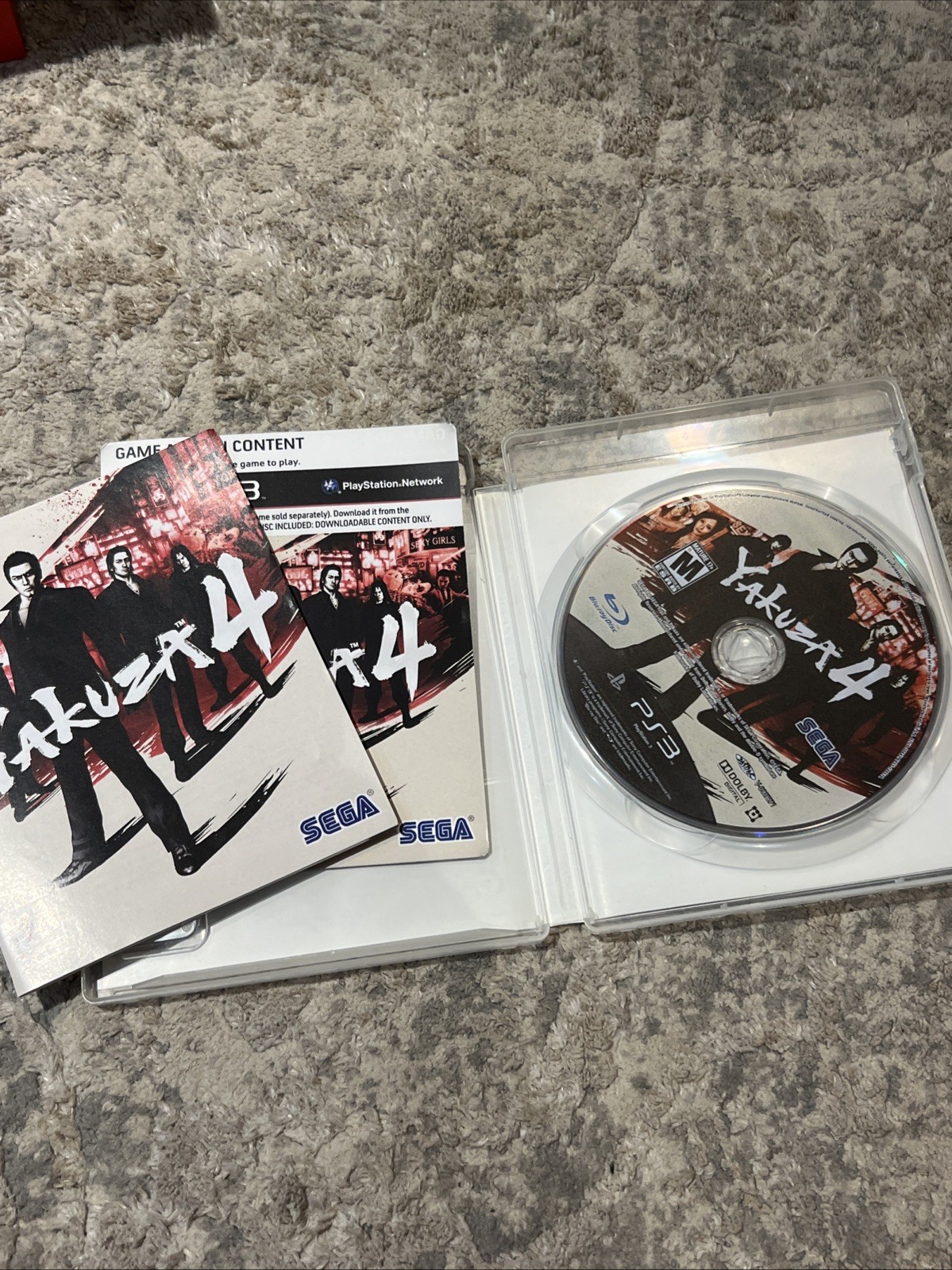 SEGA Yakuza 4 (PS3) Action & Adventure M Mature NTSC-U/C Bonus Content