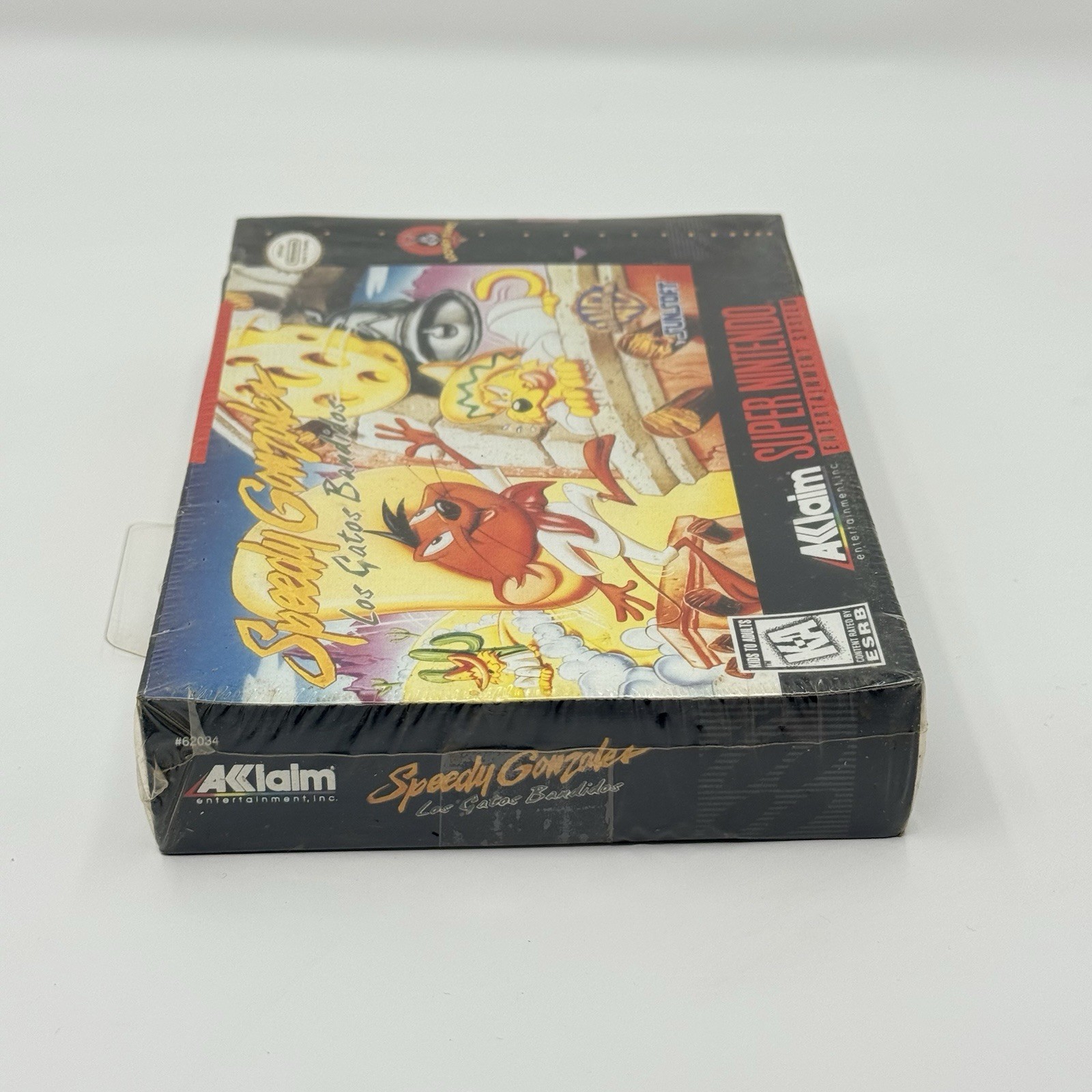 Speedy Gonzales Los Gatos Bandidos SNES Factory Sealed Hang Tab Mexico