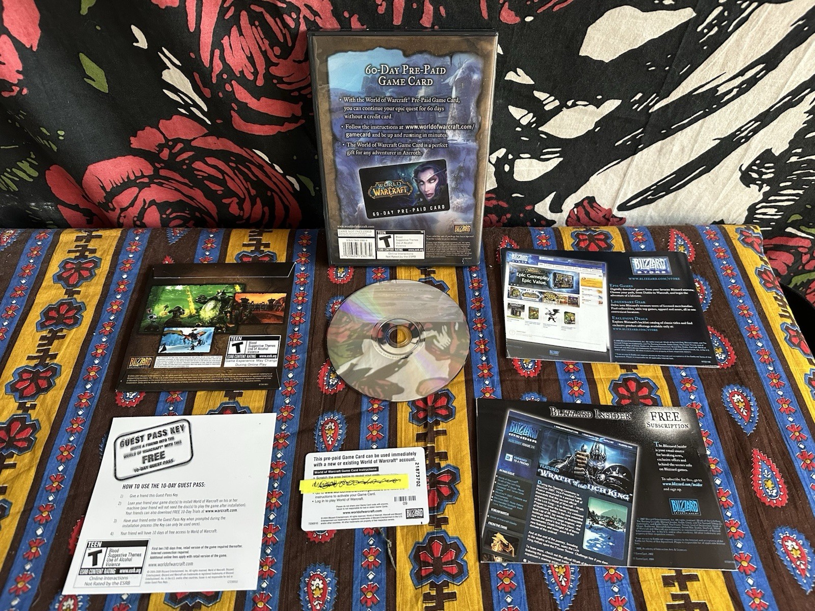 VTG 2004 World of Warcraft WoW 60-Day Game Card Disc PC Collectible SCRATCHED