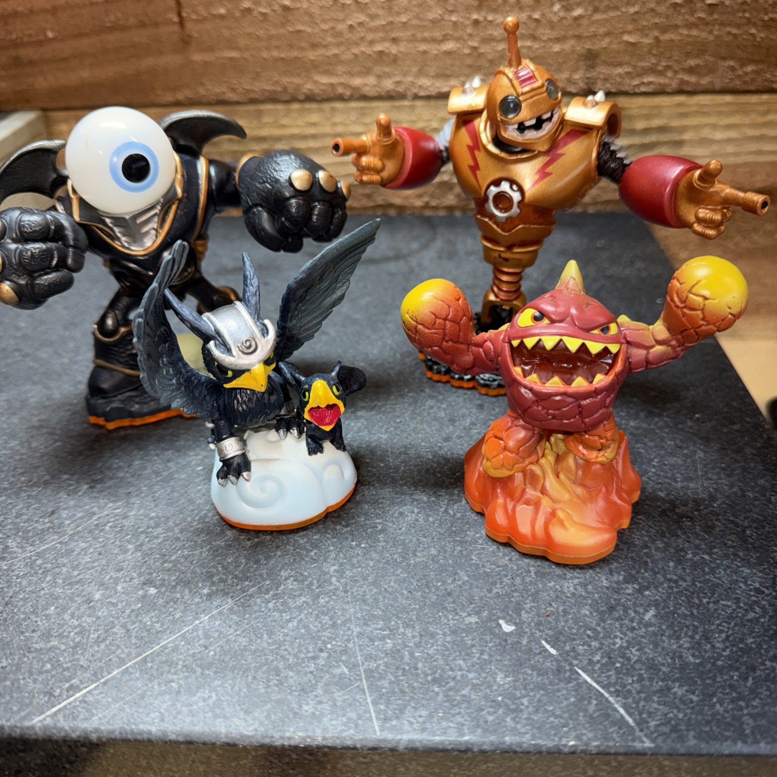 Skylanders GIANTS:Eye Brawl, Sonic Boom,Bouncer & Lightning Eruptor-lot Of 4 #57