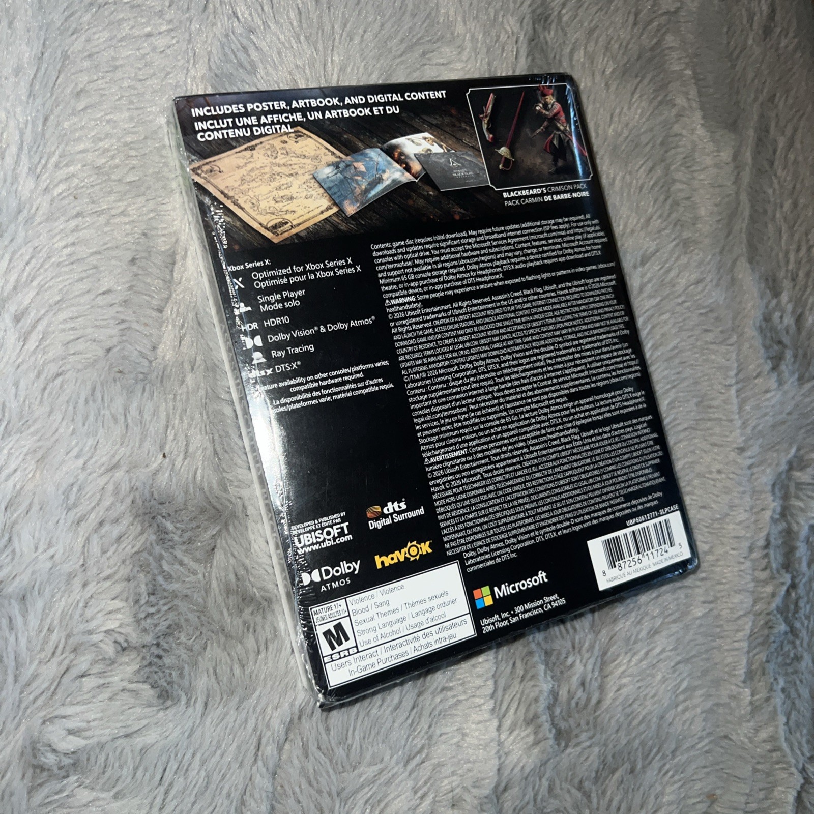 LAUNCH ED XBOX SeriesX Assassin’s Creed Black Flag Resynced +Poster HELPS STRAYS