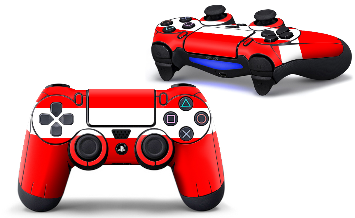 Sony PS4 PLAYSTATION 4 Controller Skin Screen Set (2 Piece) – Austria Motif