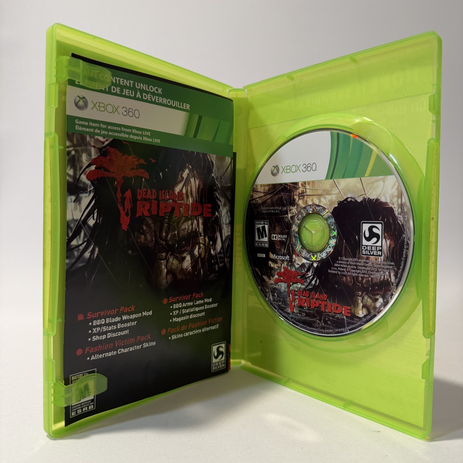 Dead Island Riptide Special Edition Xbox 360 Deep Silver Zombie Action RPG Game