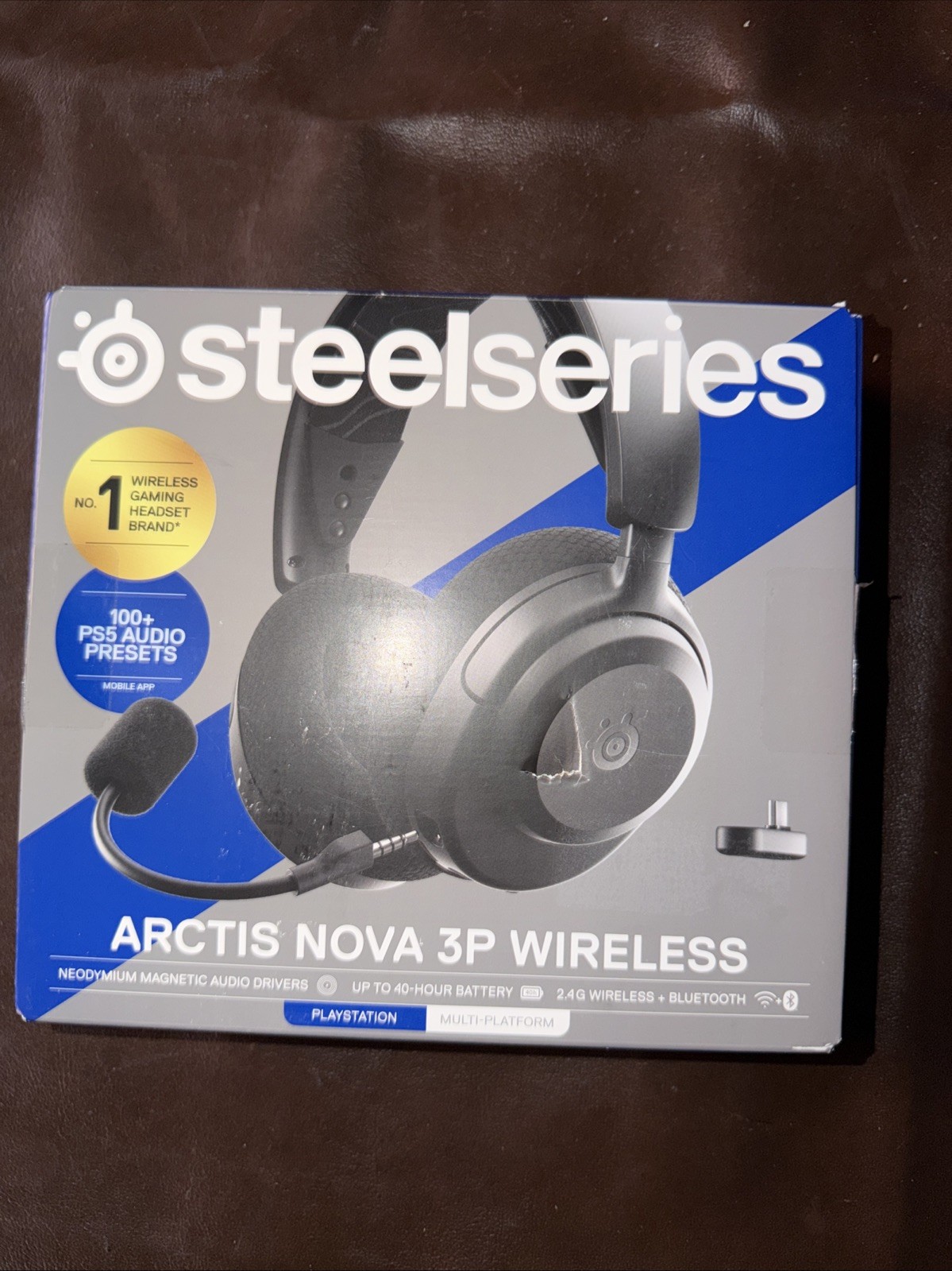 SteelSeries Arctis Nova 3P Wireless Gaming Headset Black PlayStation Never Used