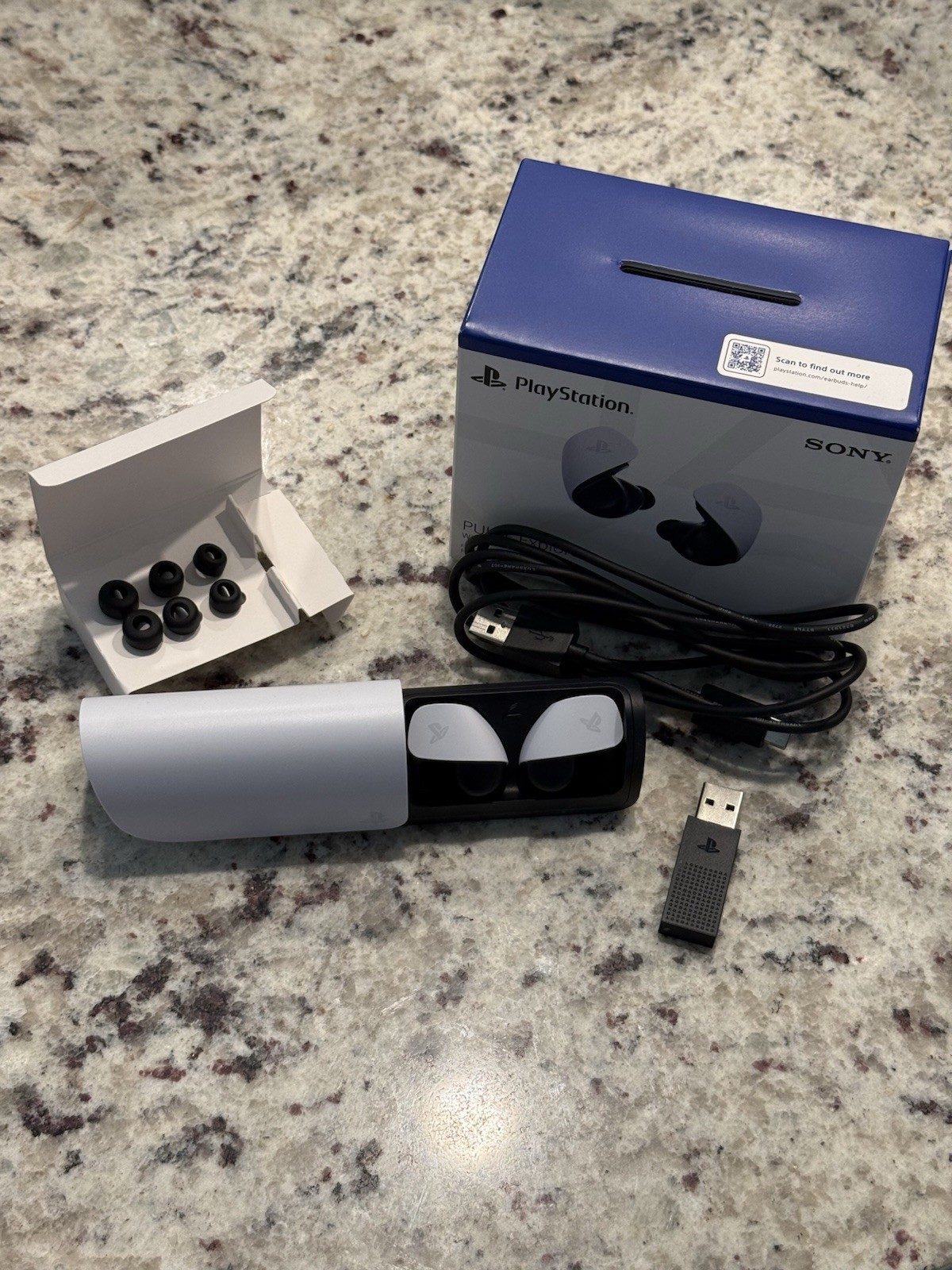 Sony PULSE Explore Wireless In-Ear Earbuds Built-In Mic Bluetooth/USB W/B