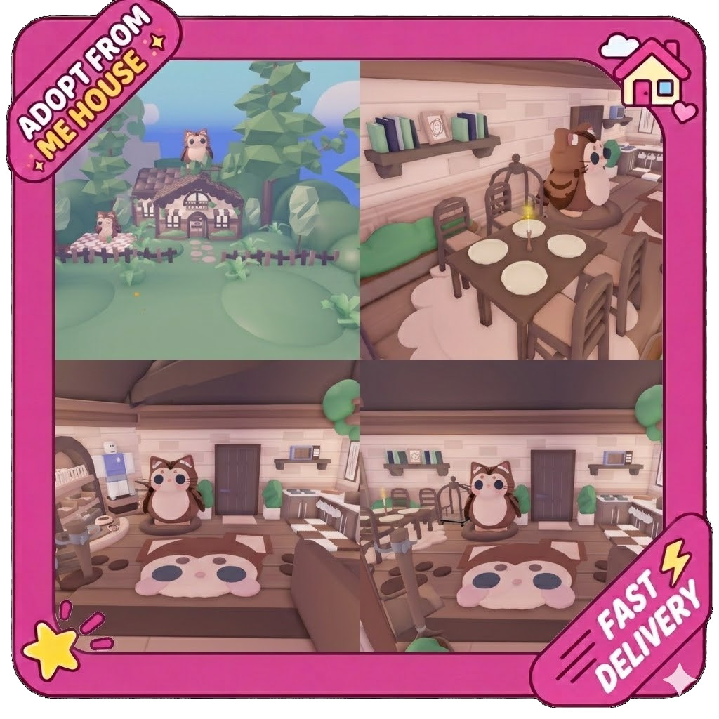 Purrowl Pet Themed 🦉🌳 – Adopt From Me Detailed House Home