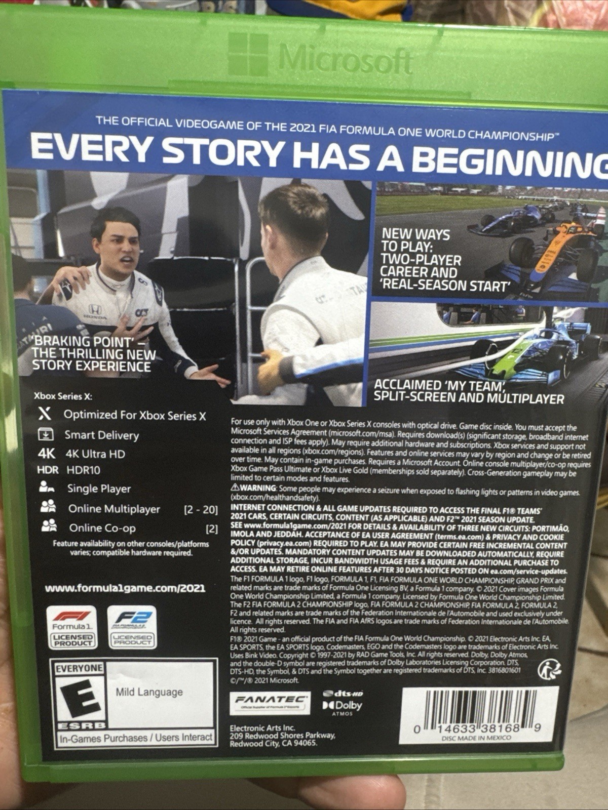 F1 2021 Racing (Microsoft Xbox One/Microsoft Series X, 2021) CIB+ Complete