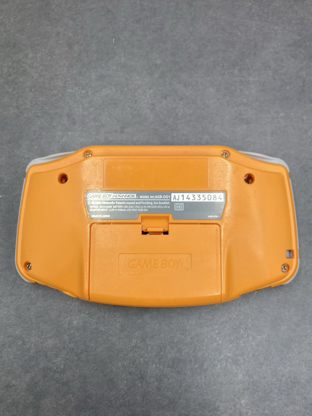 Nintendo Game Boy Advance AGB-001 Console Orange tested 0707-403
