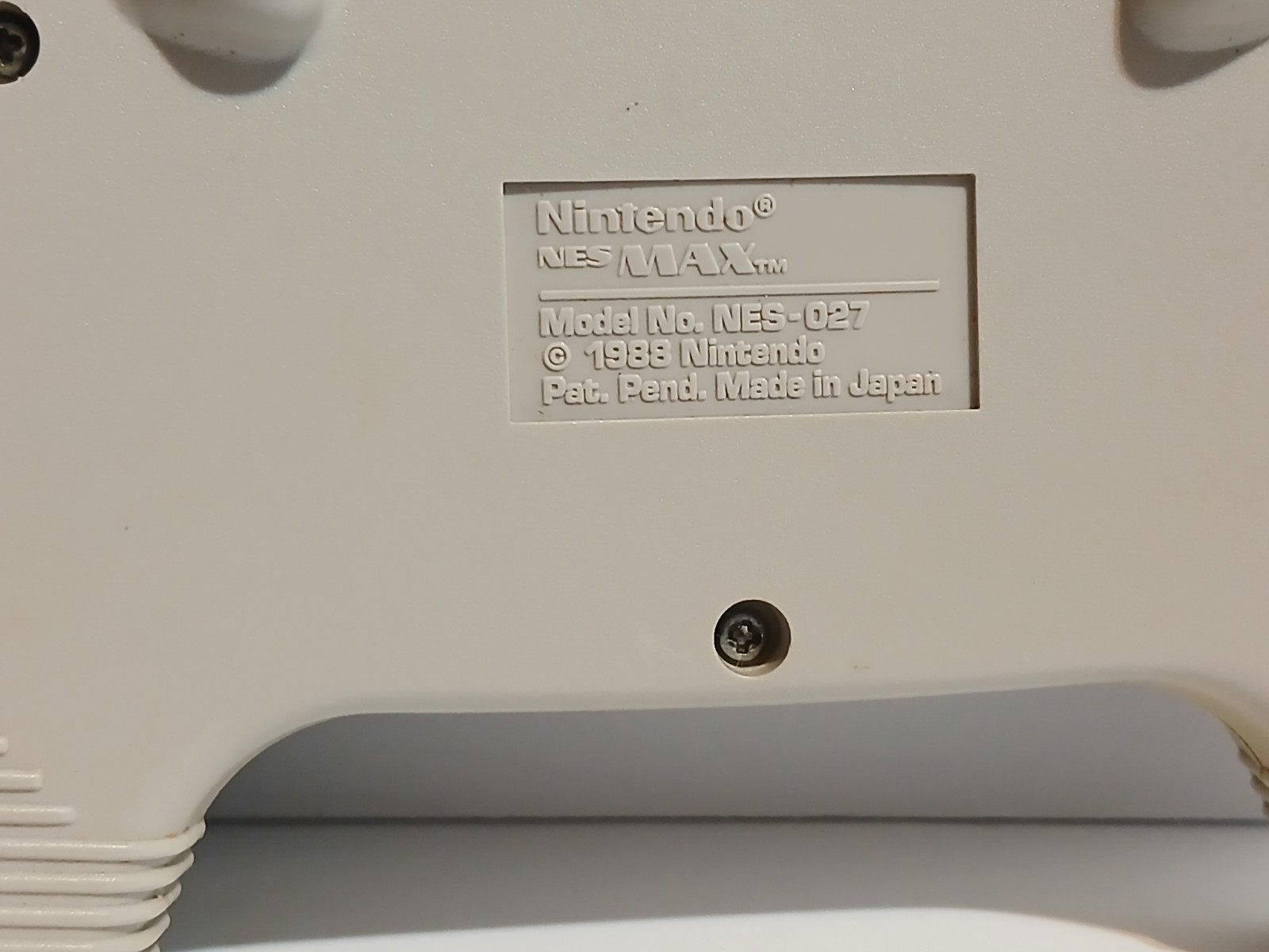 NES MAX Controller Game Pad w Turbo NES-027 Tested Works Nintendo 1988