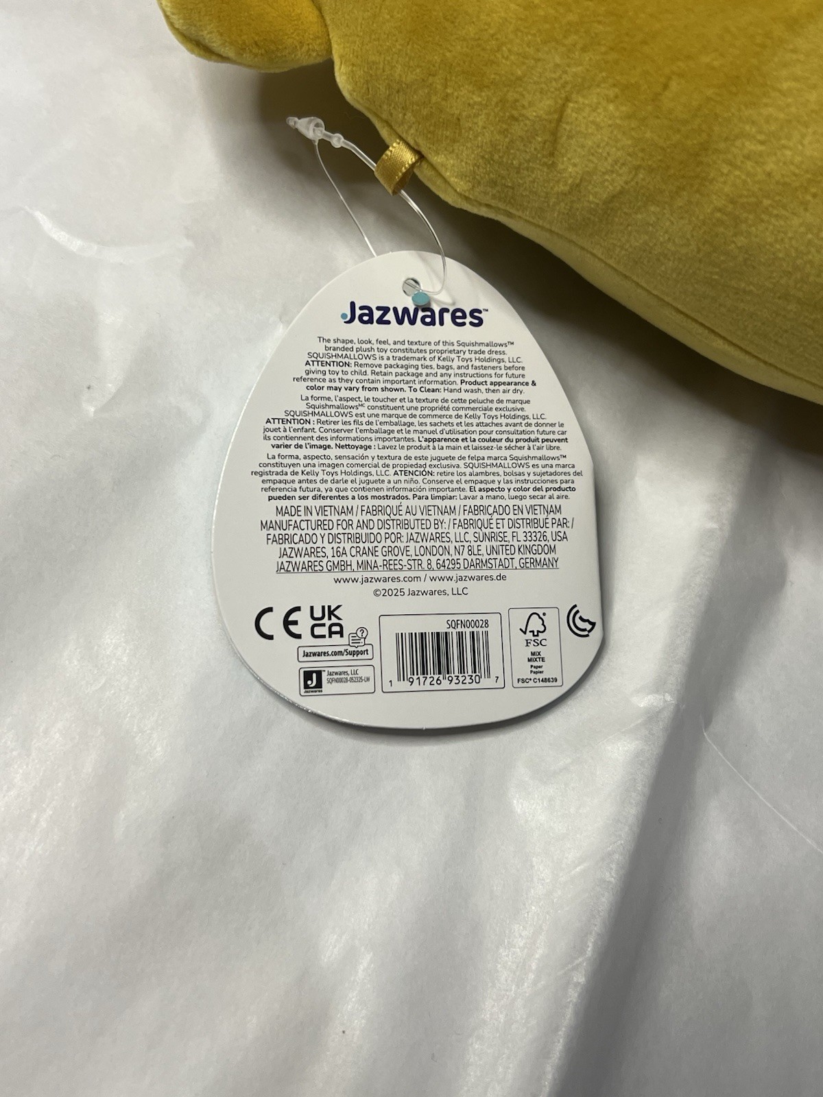 Five Nights at Freddy’s Jazwares Golden Freddy Squishmallow GameStop Exclusive