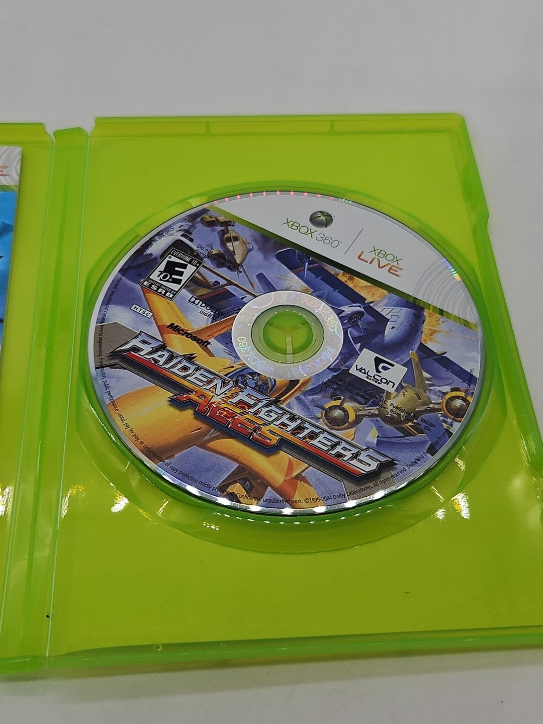 Raiden Fighters Aces (Microsoft Xbox 360, 2009) Light Scratches With Manual