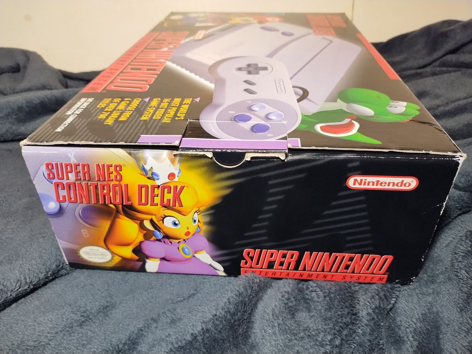 Super Nintendo Control Deck Console System in Box with Game SNES