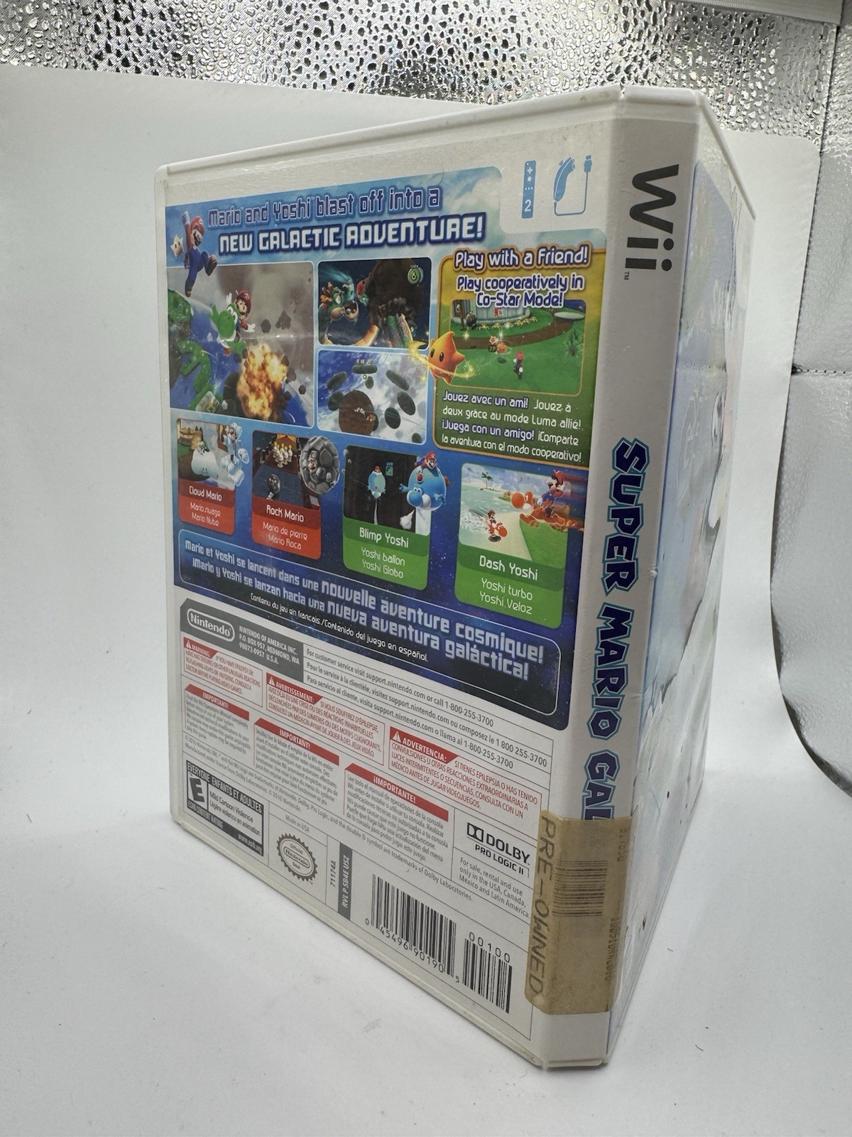 Super Mario Galaxy 2 (Nintendo Wii, 2010) CASE AND MANUAL ONLY