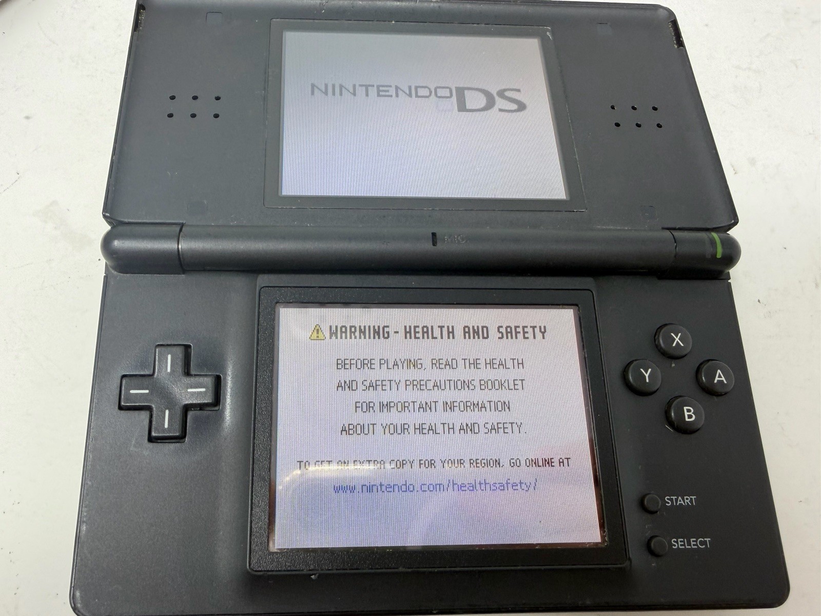 Nintendo DS Lite Onyx Black USG-001 With Charger Tested Working