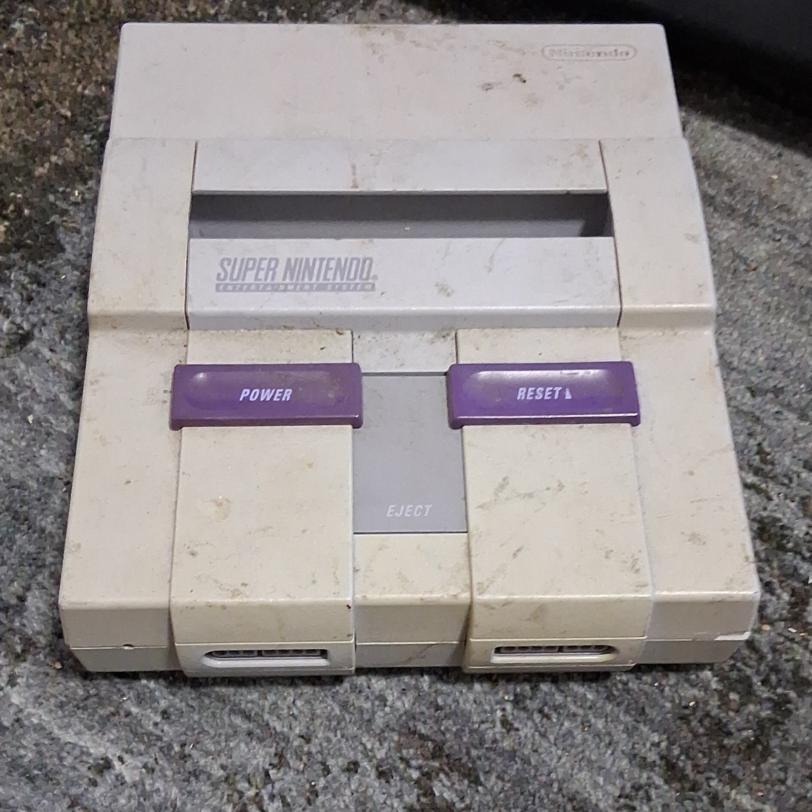 Nintendo Super NES Control Deck SNS-001 Gray NTSC-U/C Composite RCA Console