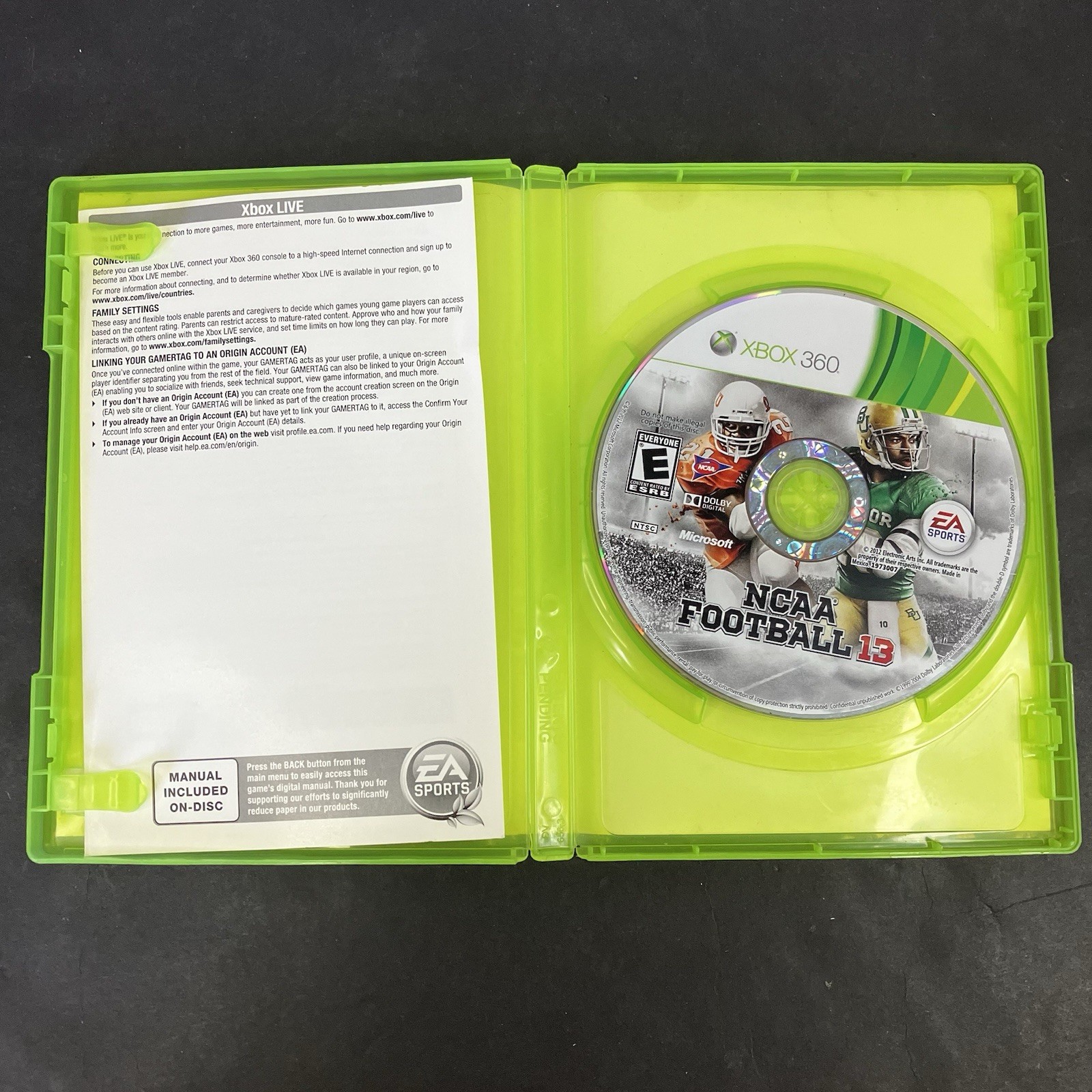 NCAA Football 13 (Microsoft Xbox 360, 2012)