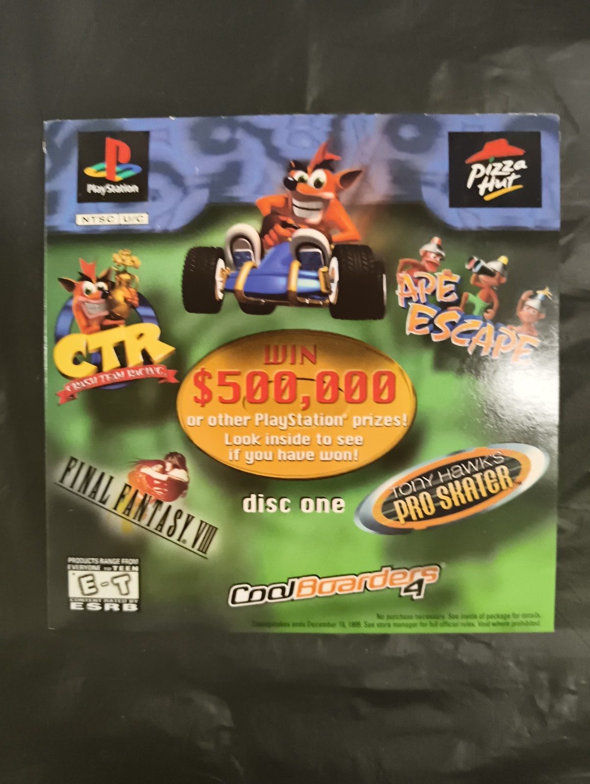 Pizza Hut Disc 1 Sony PlayStation 1 PS1 Demo Disc 1999 Brand New Sealed Promo CD
