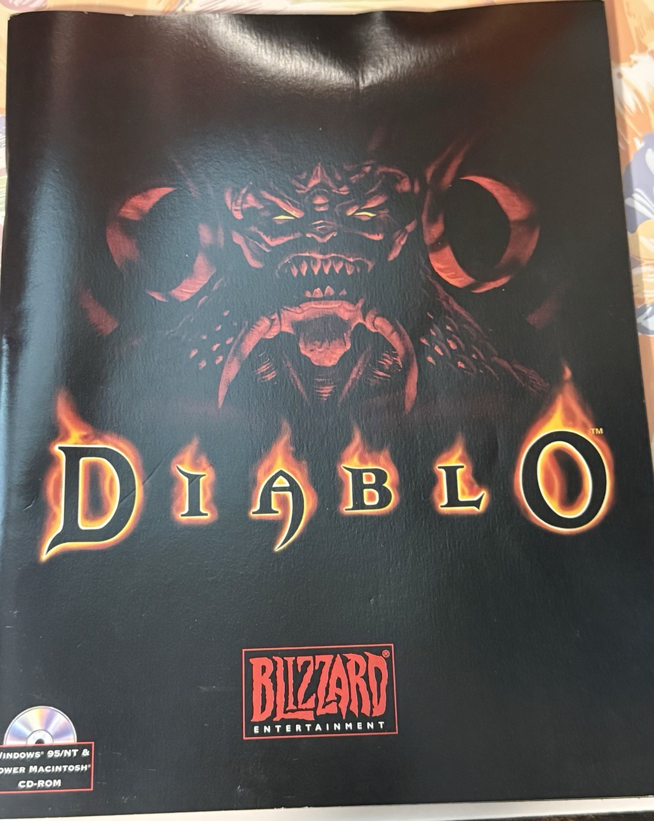 DIABLO BIG BOX Game Instruction Booklet Insert Blizzard Entertainment COMPLETE !