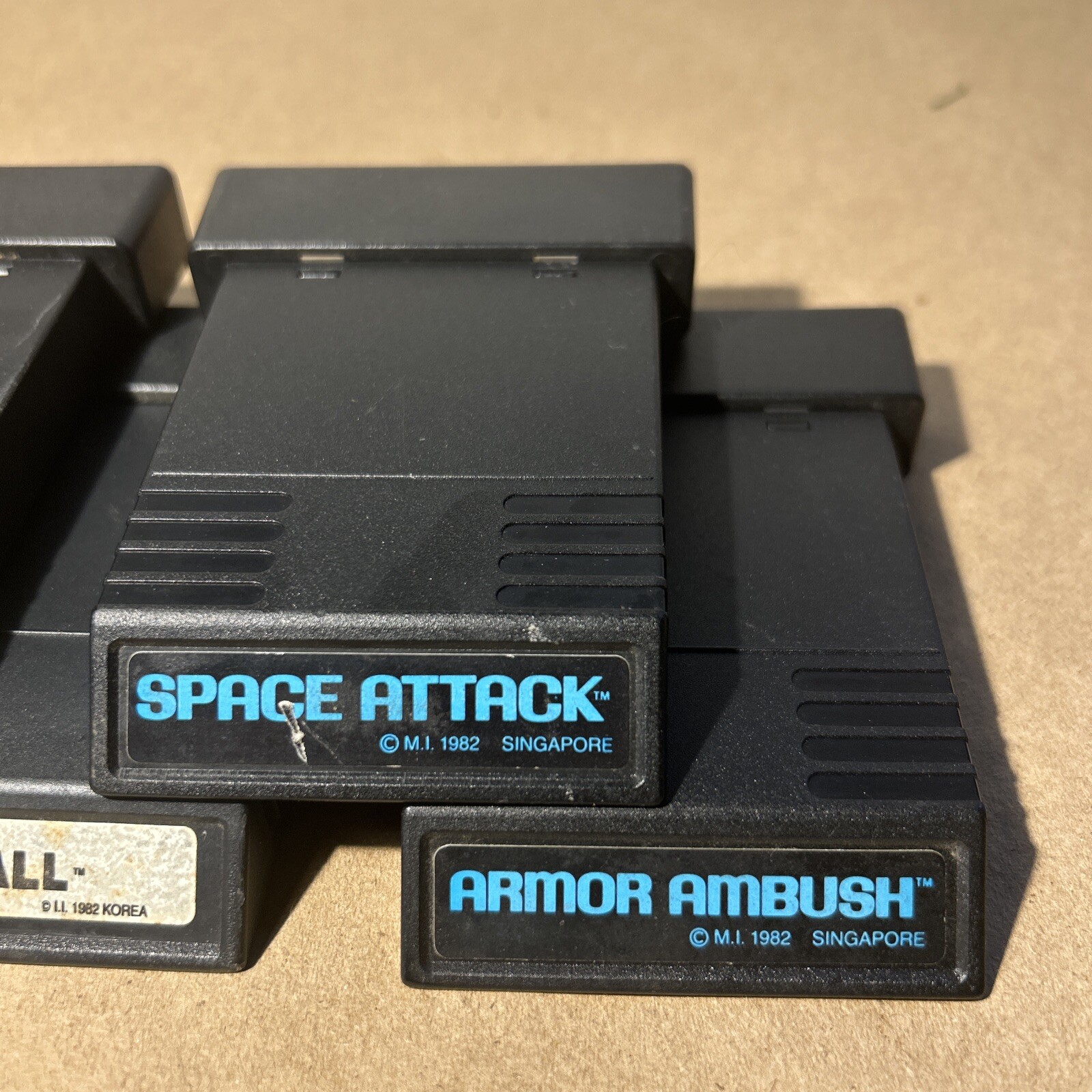 Atari 2600 Games ‘82 Astroblast, Space Atck, Air Raiders, Baseball, Armor Ambush