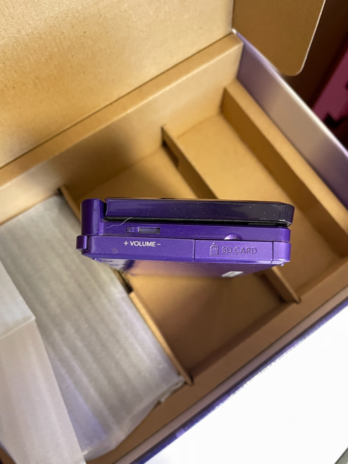 UNTESTED US VERSION Nintendo 3DS Handheld Console Midnight Purple w/Box CTR-001