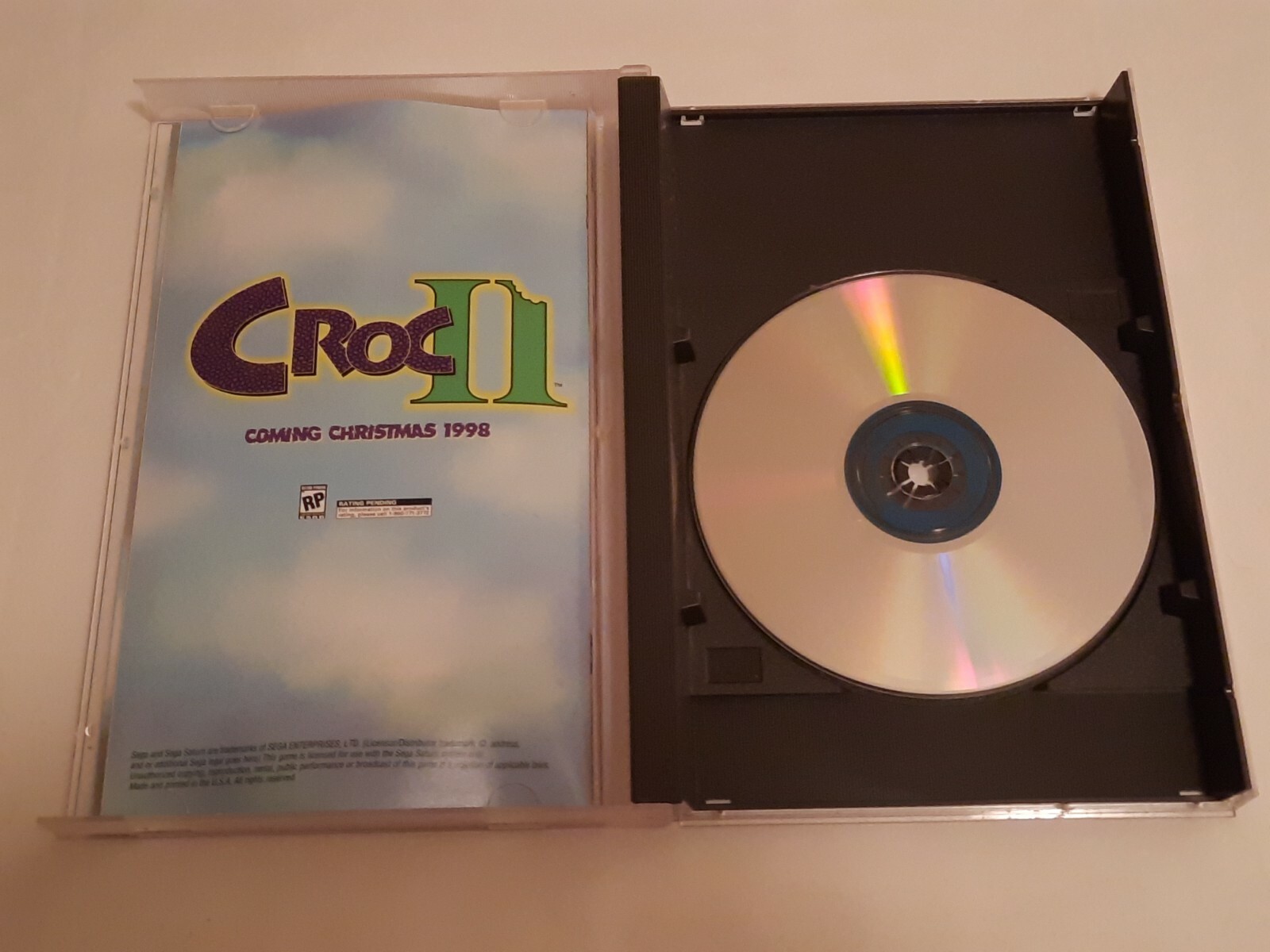 Croc: Legend of the Gobbos (Sega Saturn, 1998) Vg condition, reg card. U.S Buyer