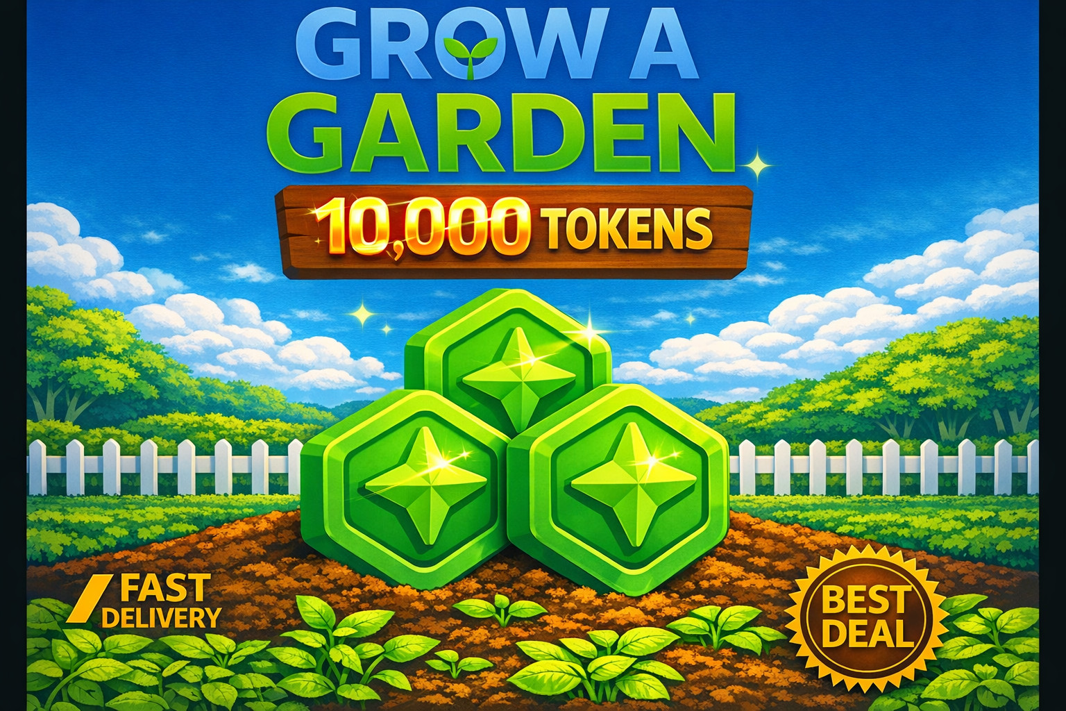 🔥10K TOKENS 10000-TOKEN-GROW A GARDEN⚡