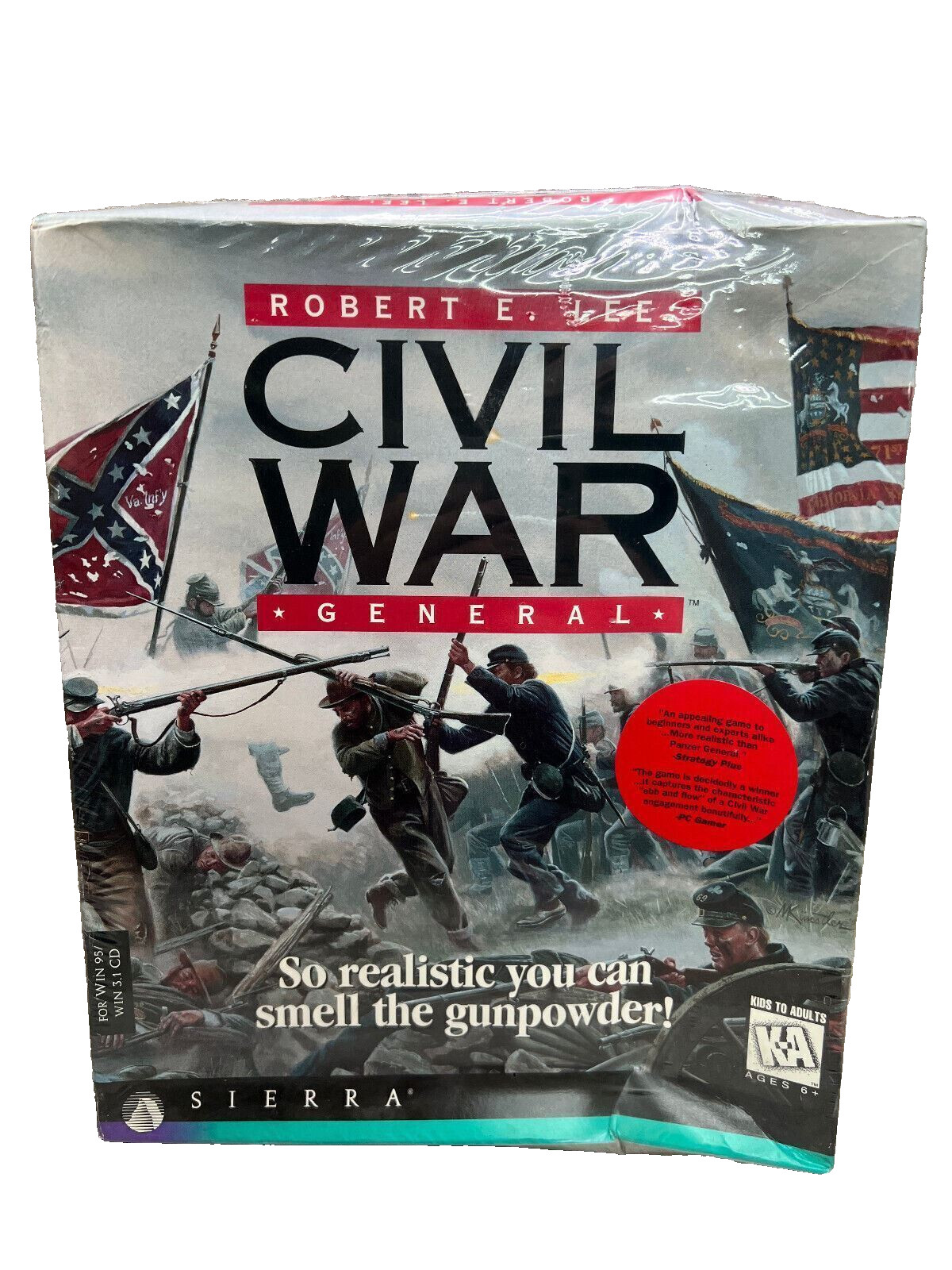 Robert E. Lee Civil War General Big Box PC 1996 Game Brand New Factory Sealed